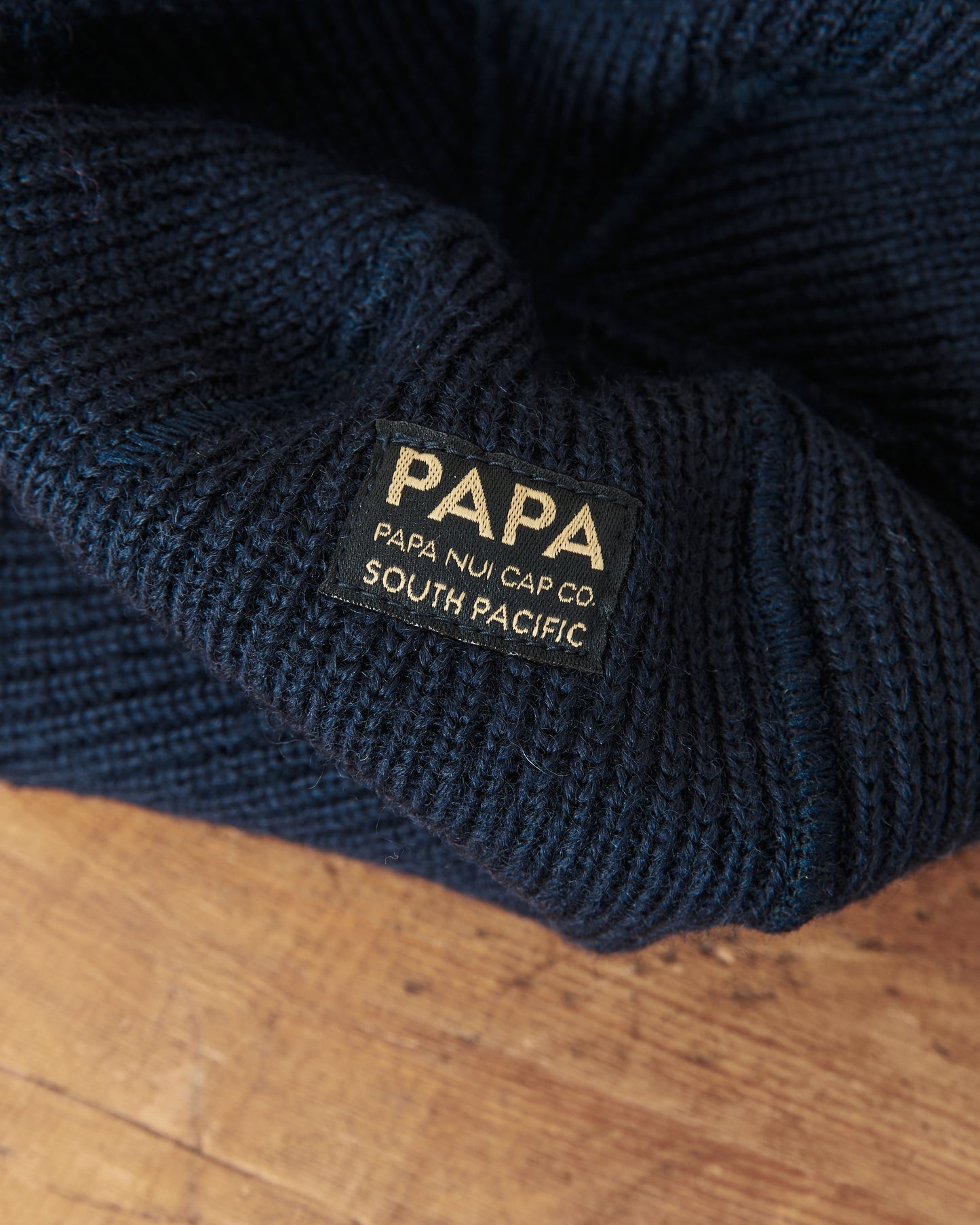 Papa Nui Cap Co. General Issue Wool Watch Cap Navy