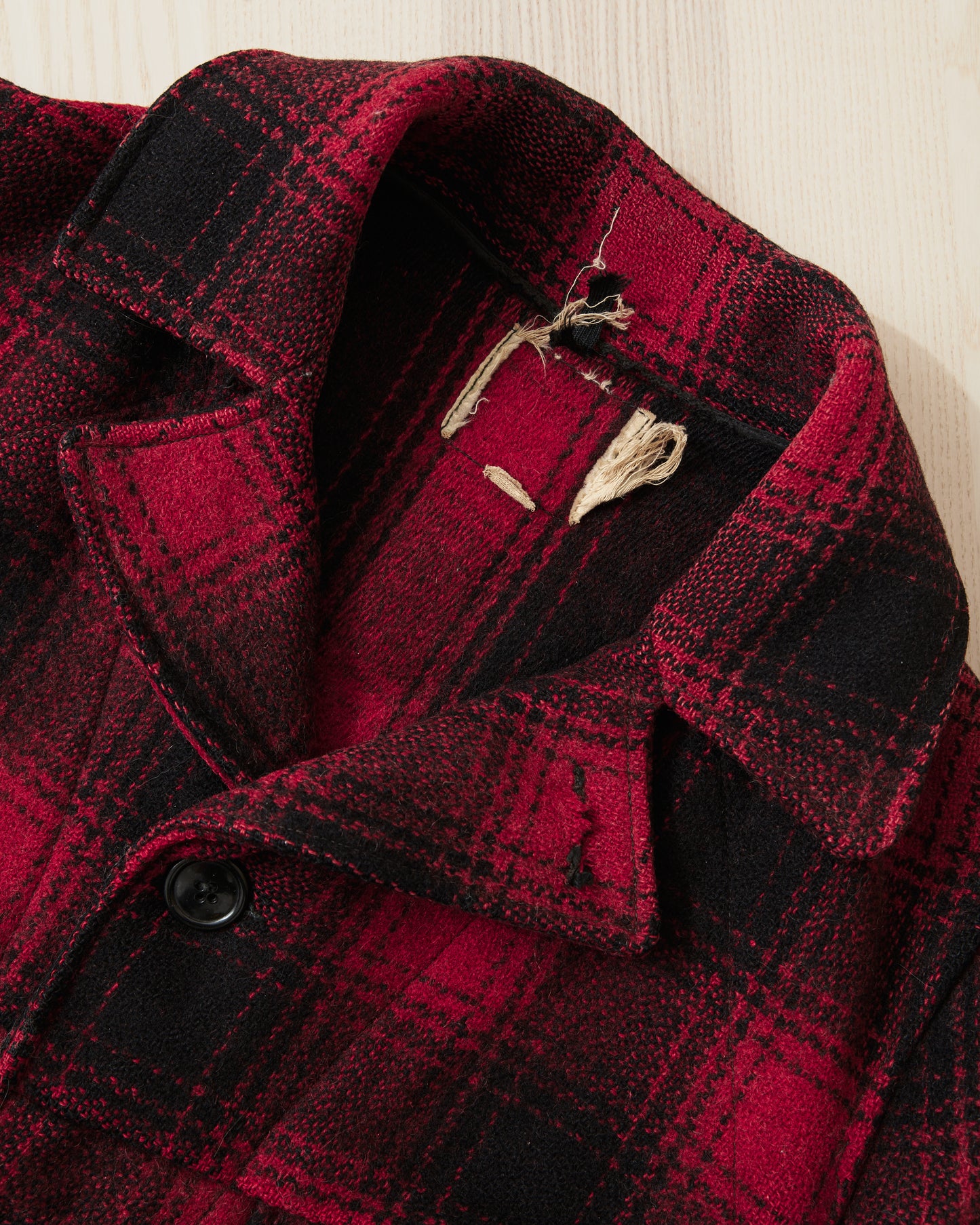 Vintage 1950's Buffalo Plaid Wool Hunting Jacket