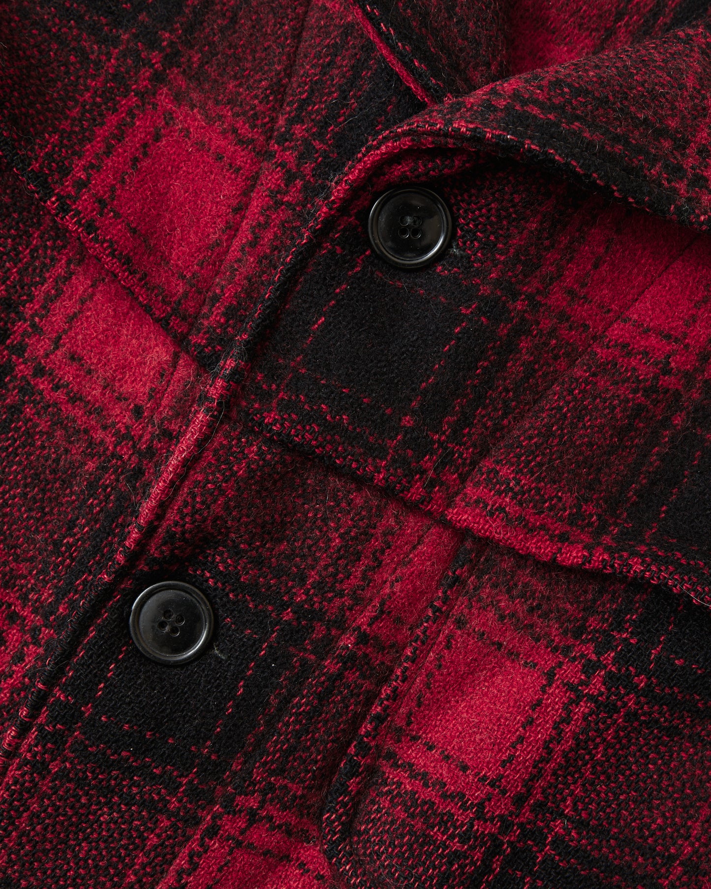 Vintage 1950's Buffalo Plaid Wool Hunting Jacket