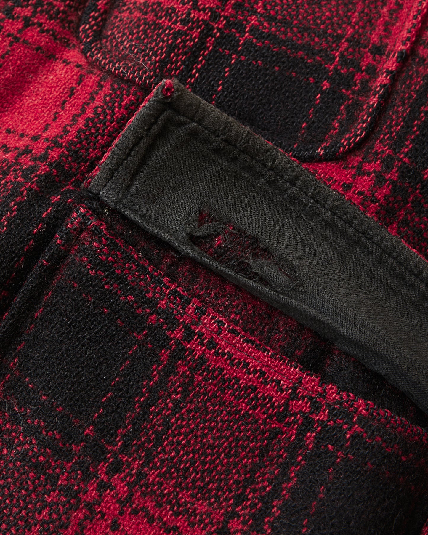 Vintage 1950's Buffalo Plaid Wool Hunting Jacket