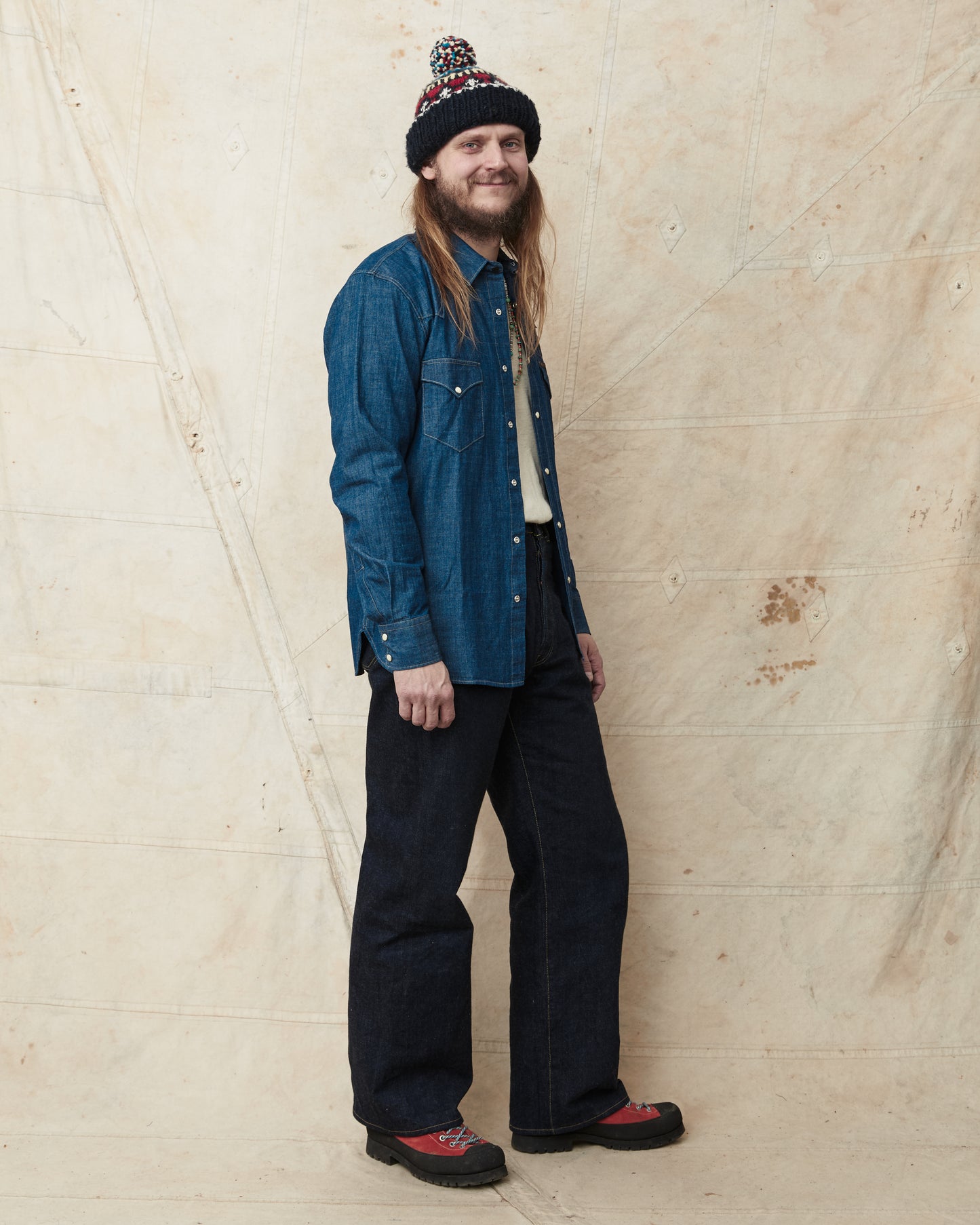 Indigofera Sideras Indigo Chambray Shirt