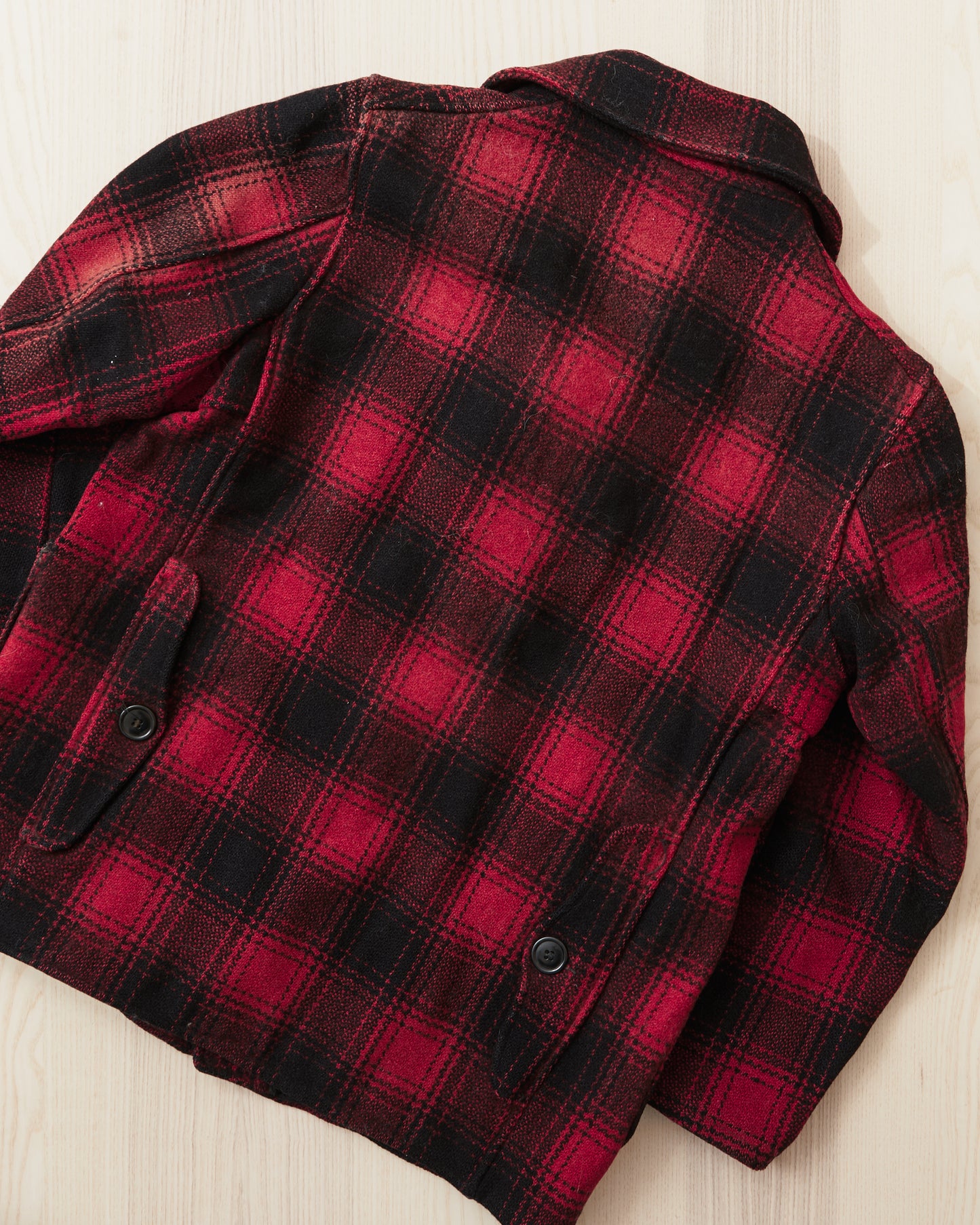 Vintage 1950's Buffalo Plaid Wool Hunting Jacket
