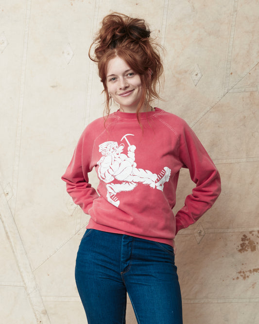 Big Rock Candy Mountaineering Wayne Raglan Sleeve Sweatshirt - Tomato