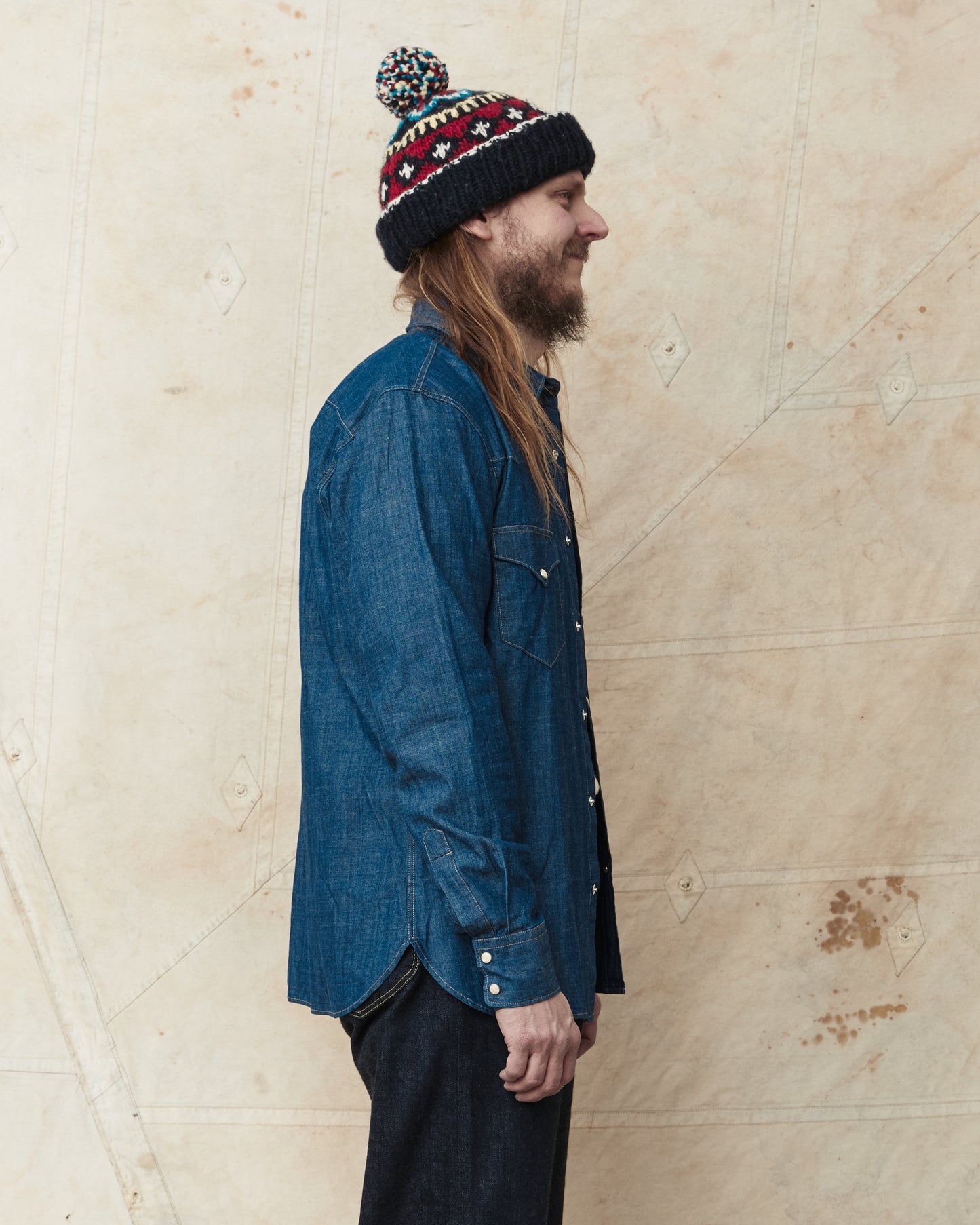 Indigofera Sideras Indigo Chambray Shirt