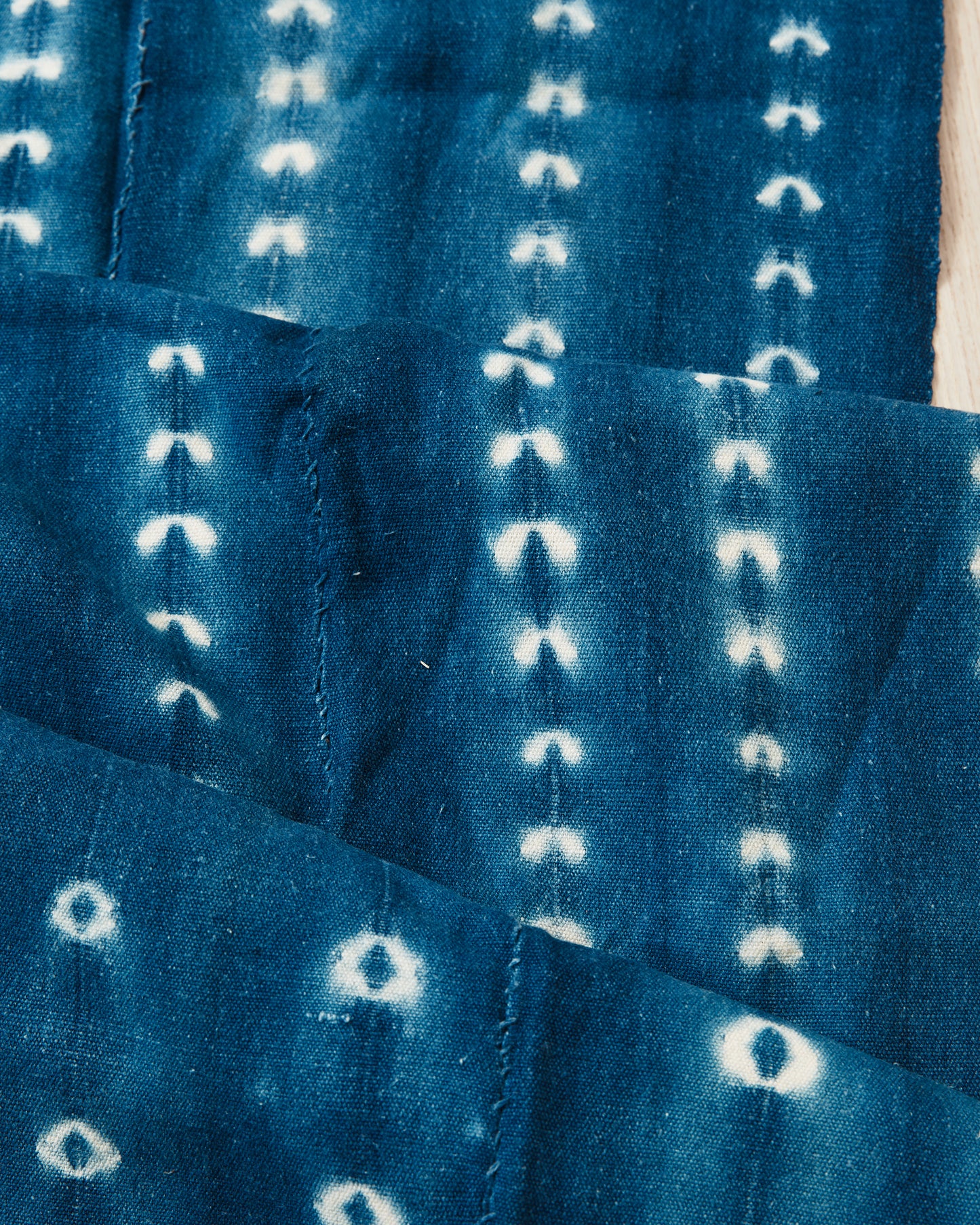 African Indigo Textile Resist Dye Scarf no. 3