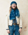 African Indigo Textile Resist Dye Scarf no. 3