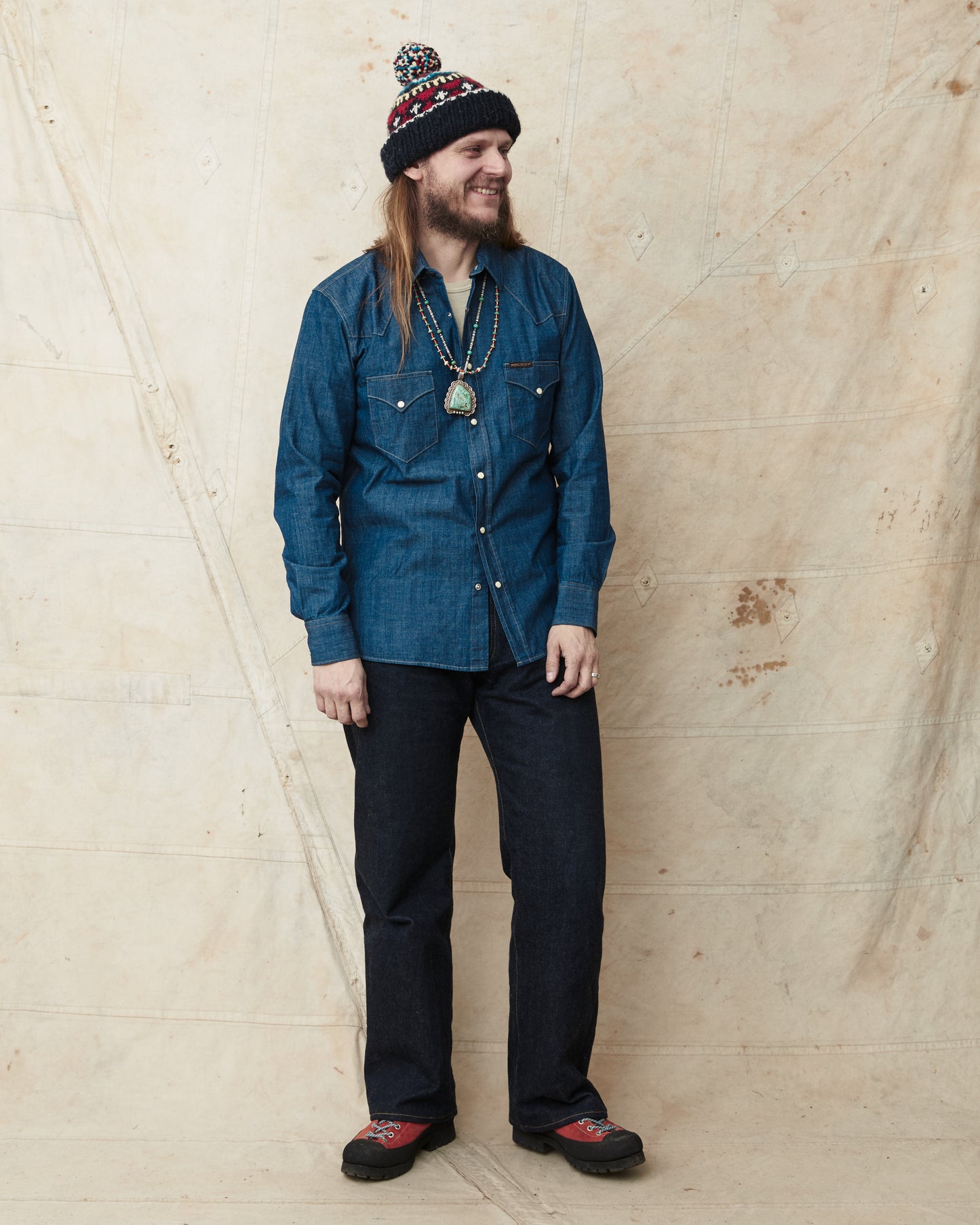 Indigofera Sideras Indigo Chambray Shirt