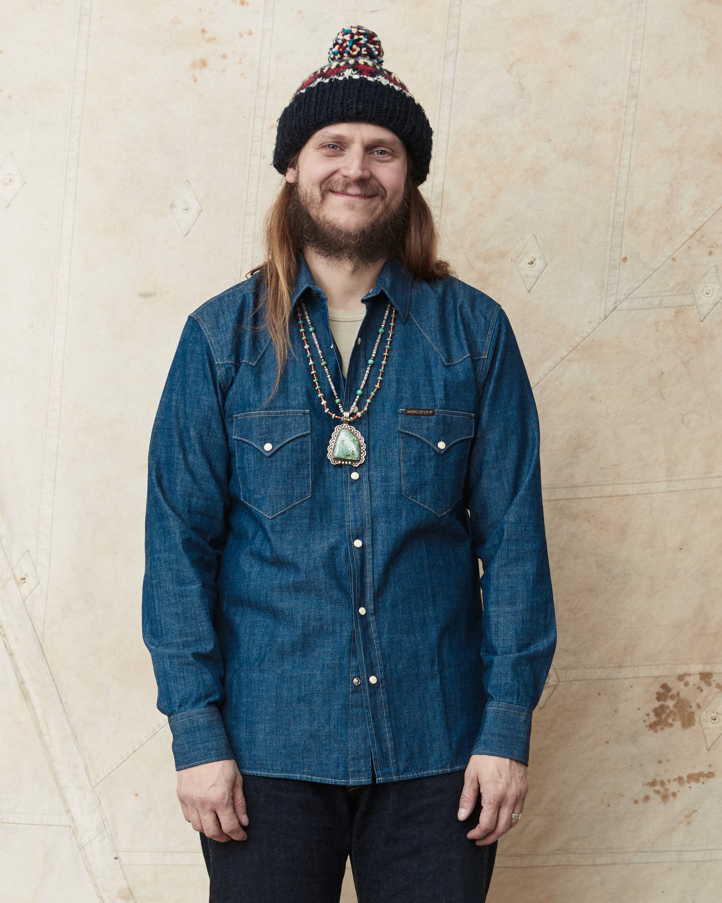Indigofera Sideras Indigo Chambray Shirt