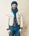African Indigo Textile Resist Dye Scarf no. 6