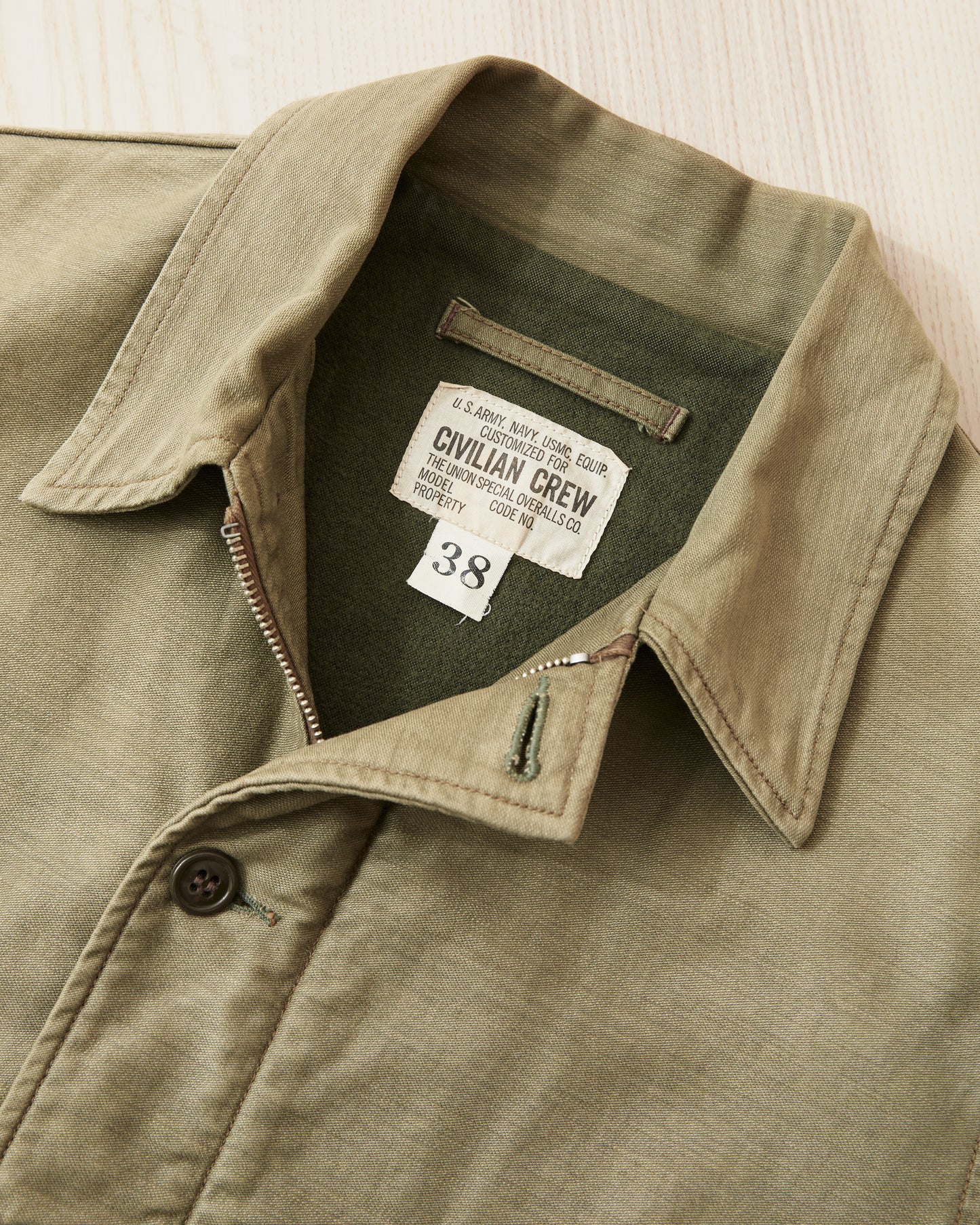 Second Hand Freewheelers USN Deck Worker Jacket Size 38