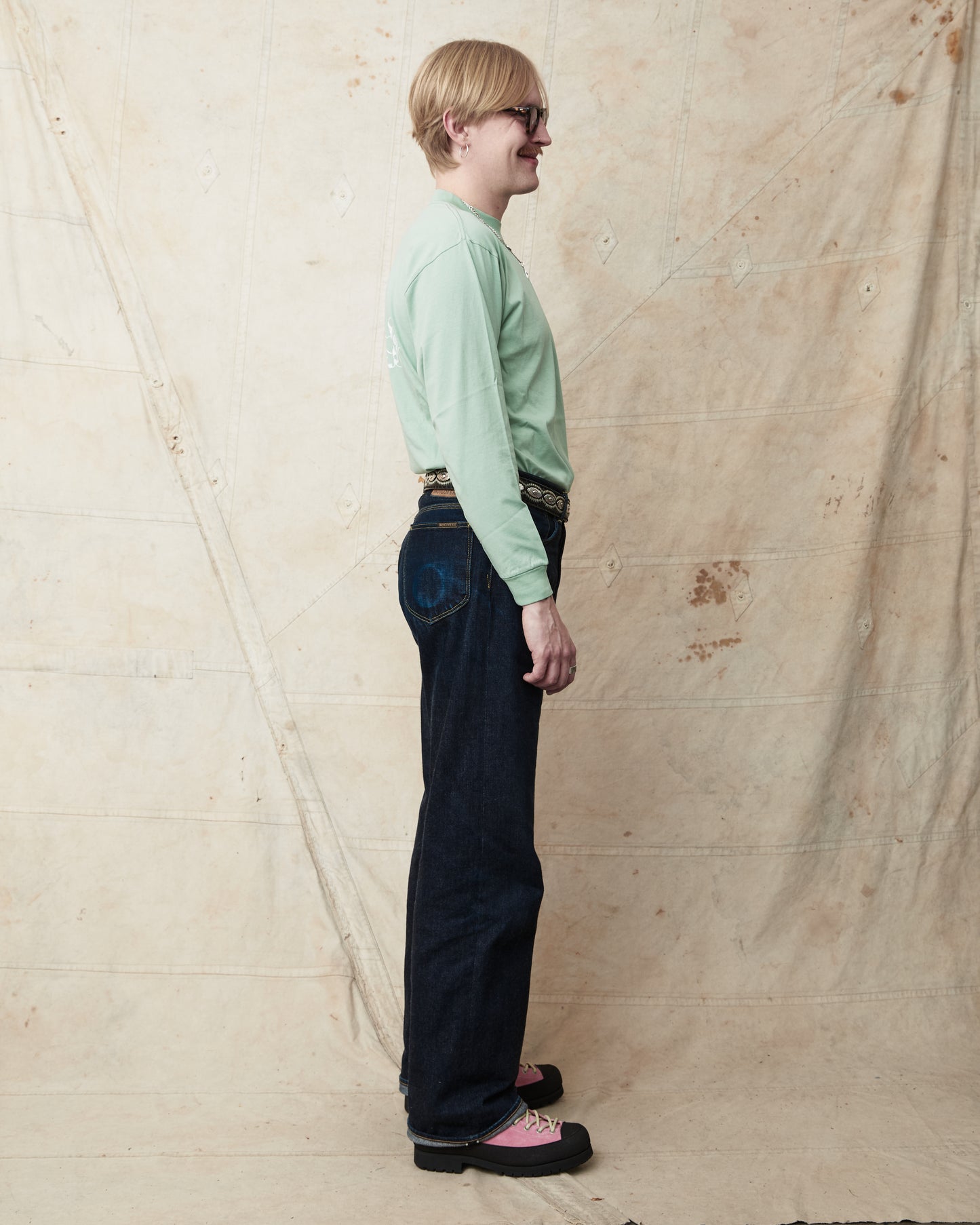 Big Rock Candy Mountaineering Garage Shop LS Tee - Toothpaste