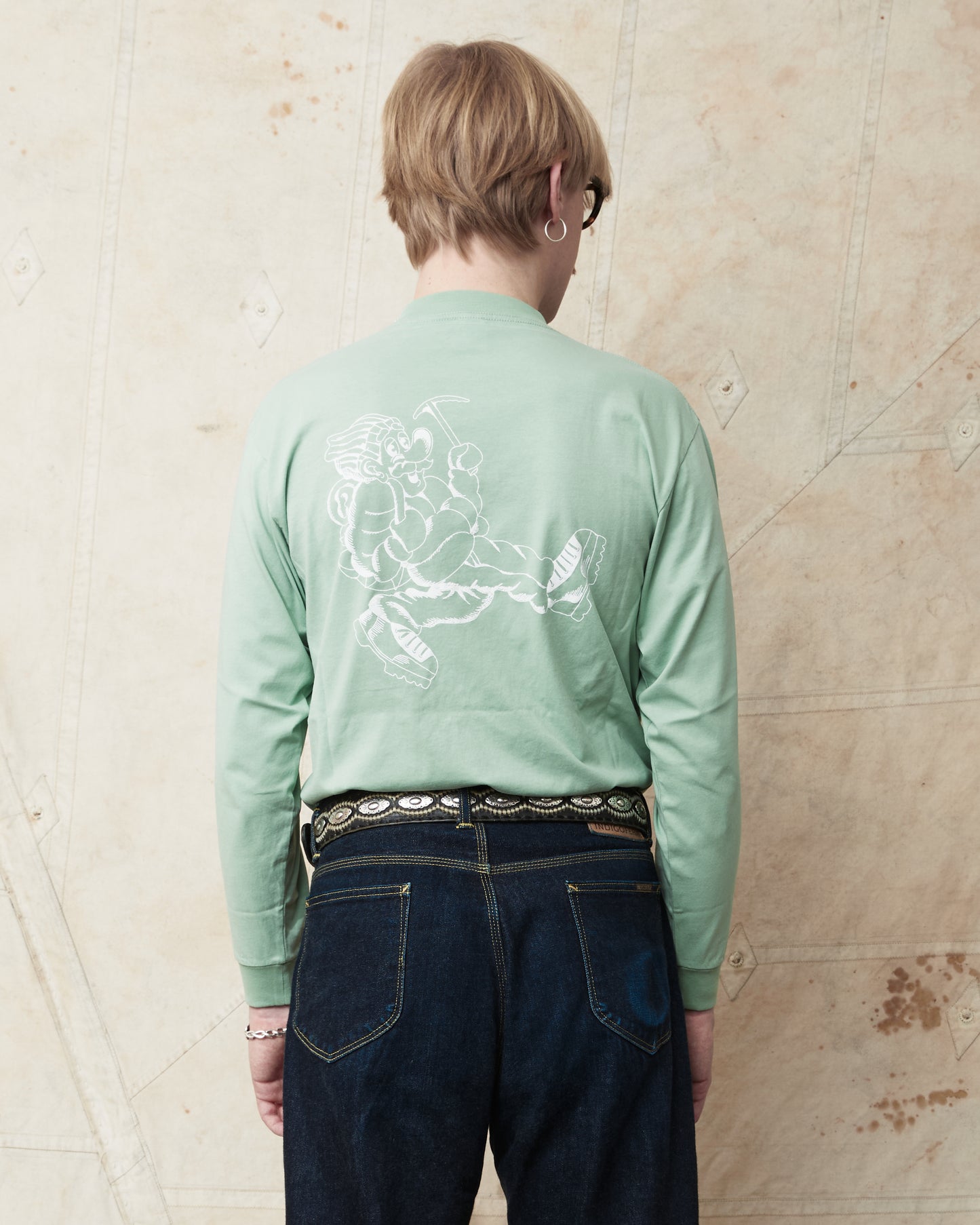 Big Rock Candy Mountaineering Garage Shop LS Tee - Toothpaste