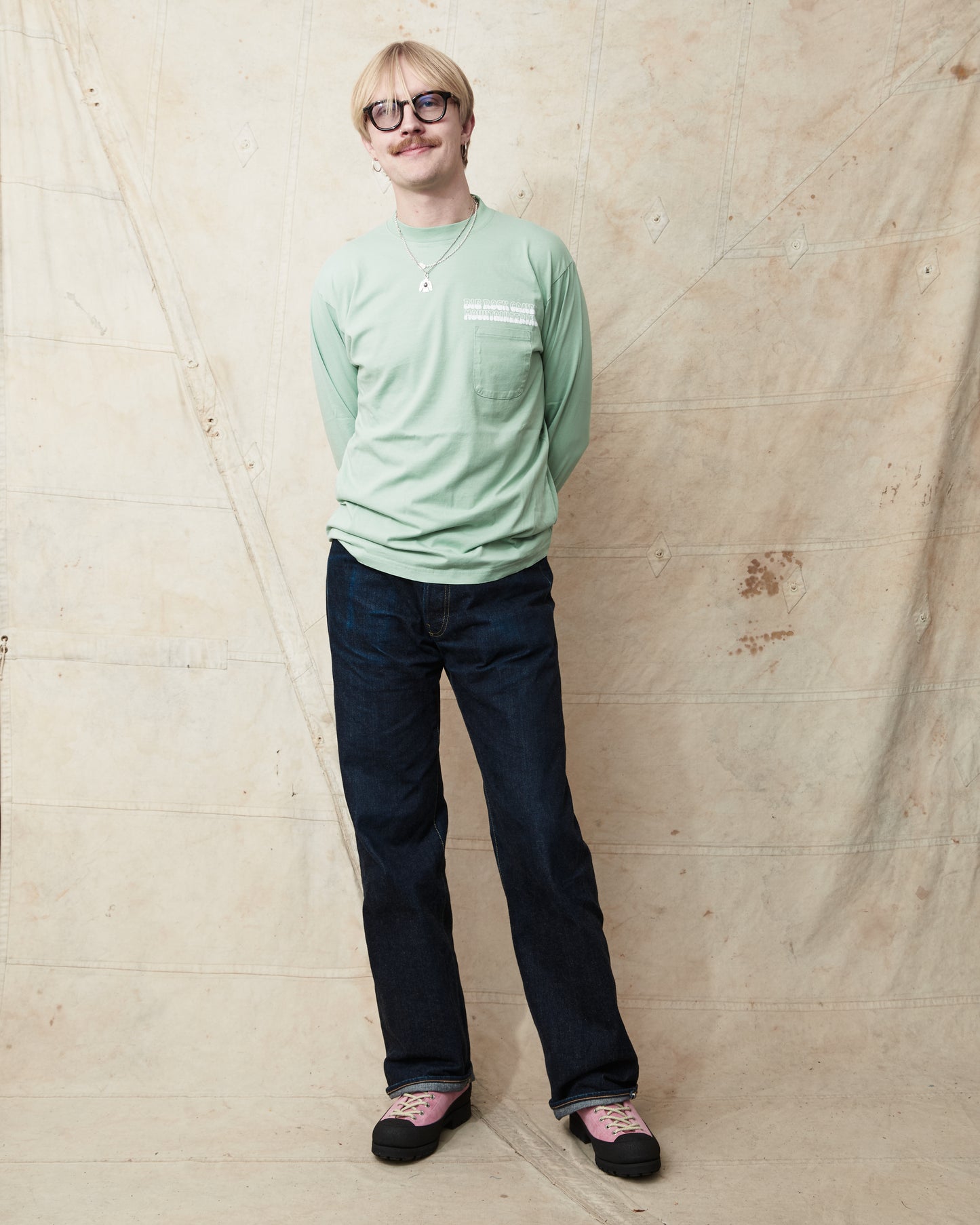 Big Rock Candy Mountaineering Garage Shop LS Tee - Toothpaste