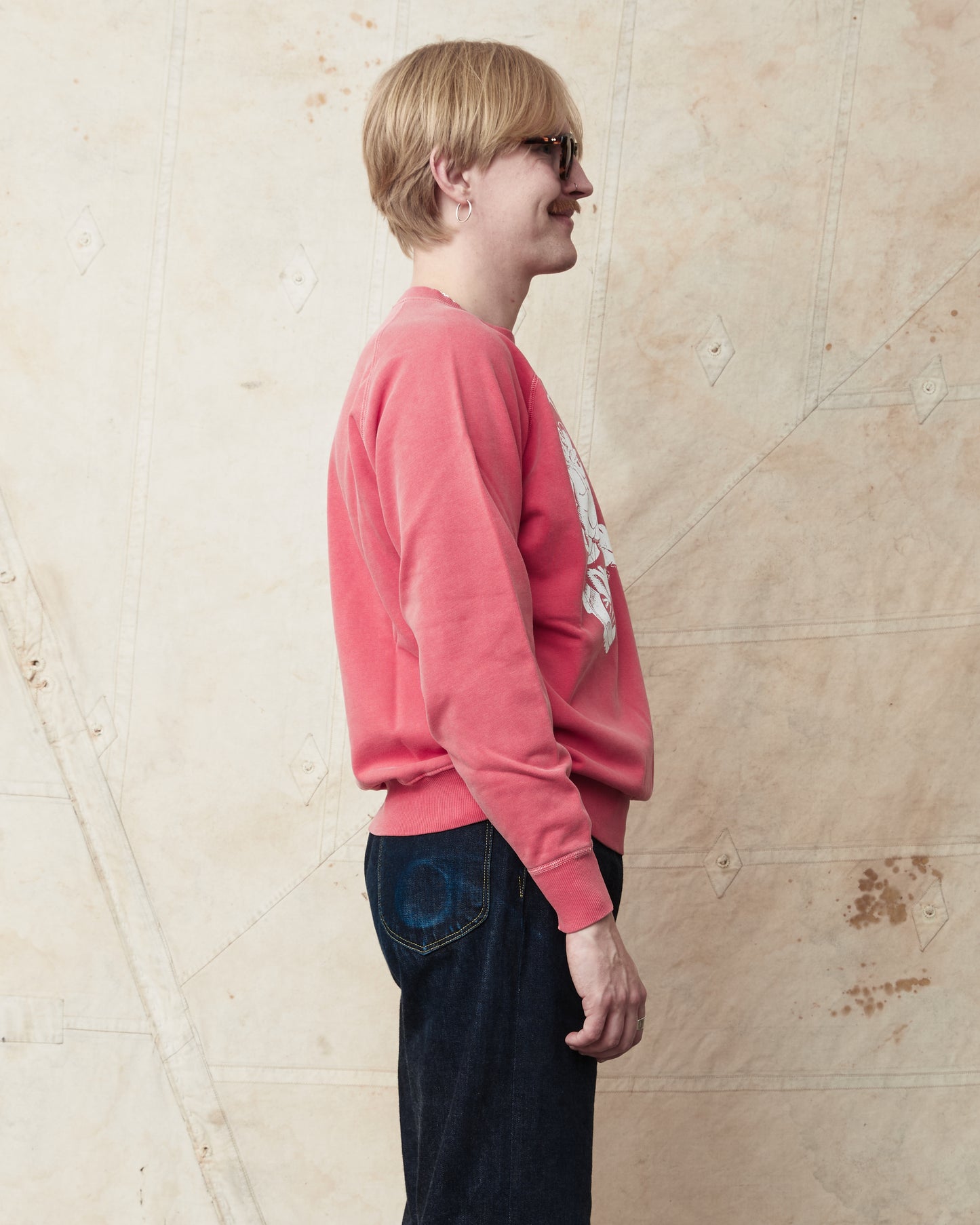 Big Rock Candy Mountaineering Wayne Raglan Sleeve Sweatshirt - Tomato