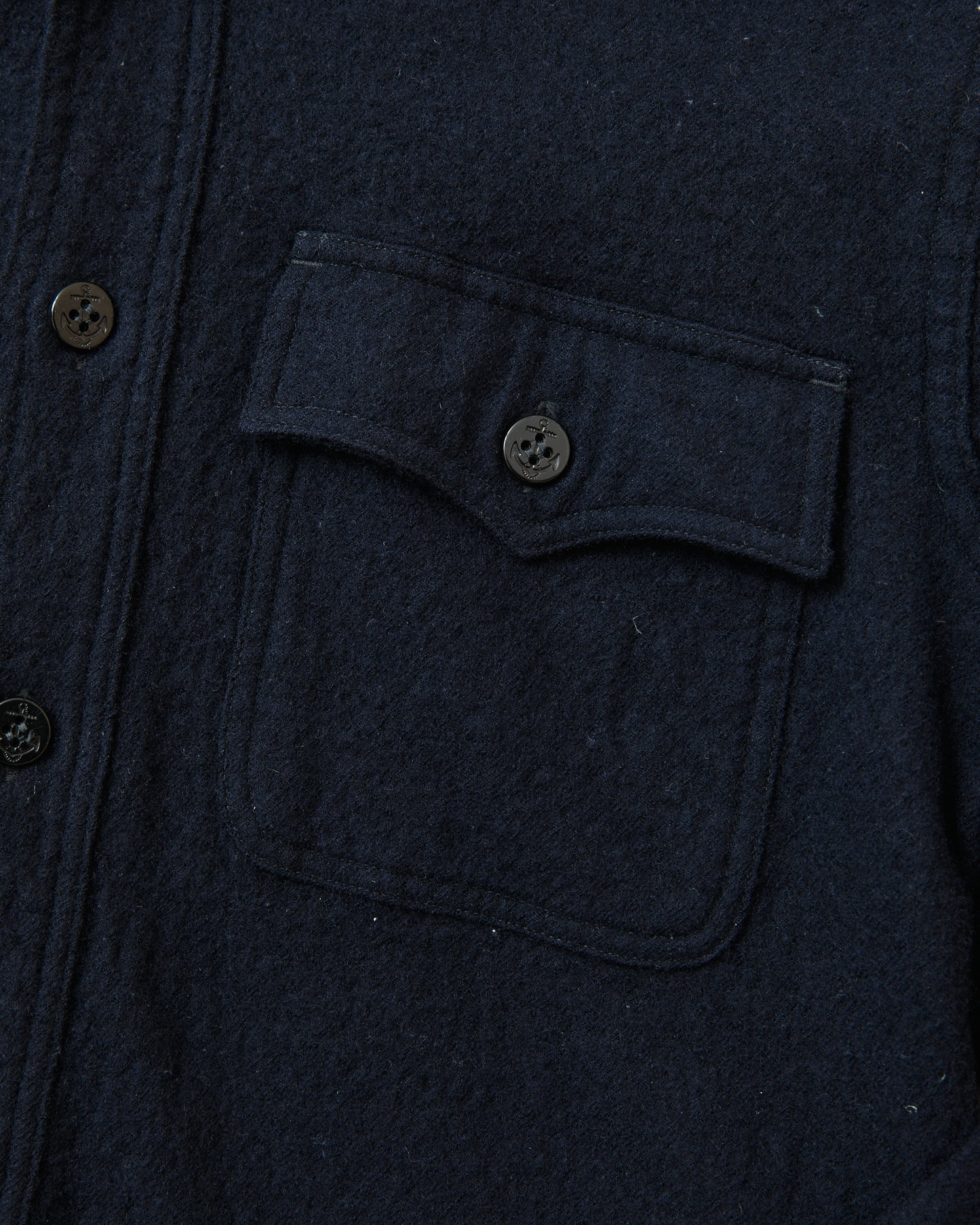 Second Hand Buzz Rickson's U. S. Navy CPO Wool Shirt BR24961 Size 38