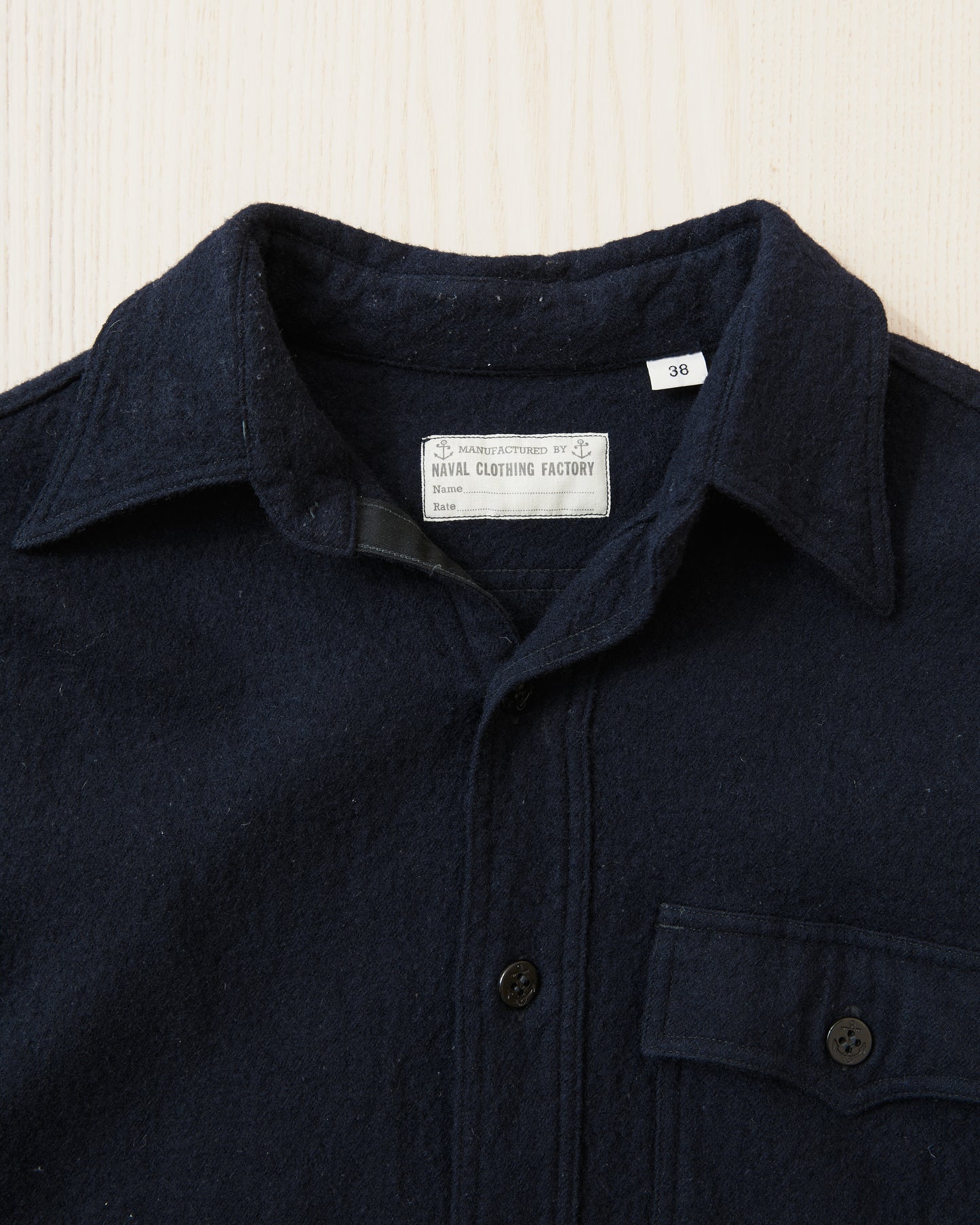 Second Hand Buzz Rickson's U. S. Navy CPO Wool Shirt BR24961 Size 38