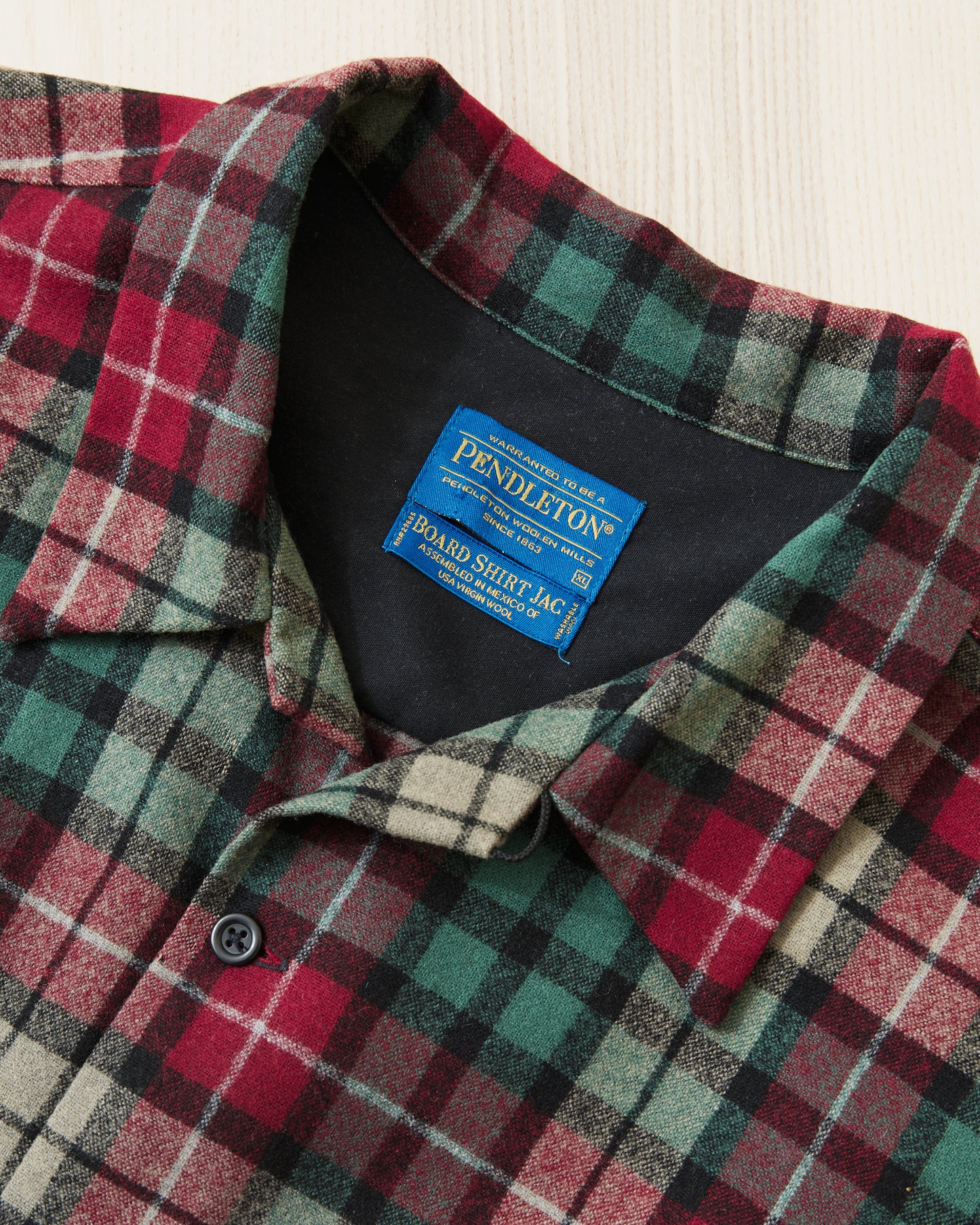 Second Hand Pendleton Wool Board Shirt Size XL