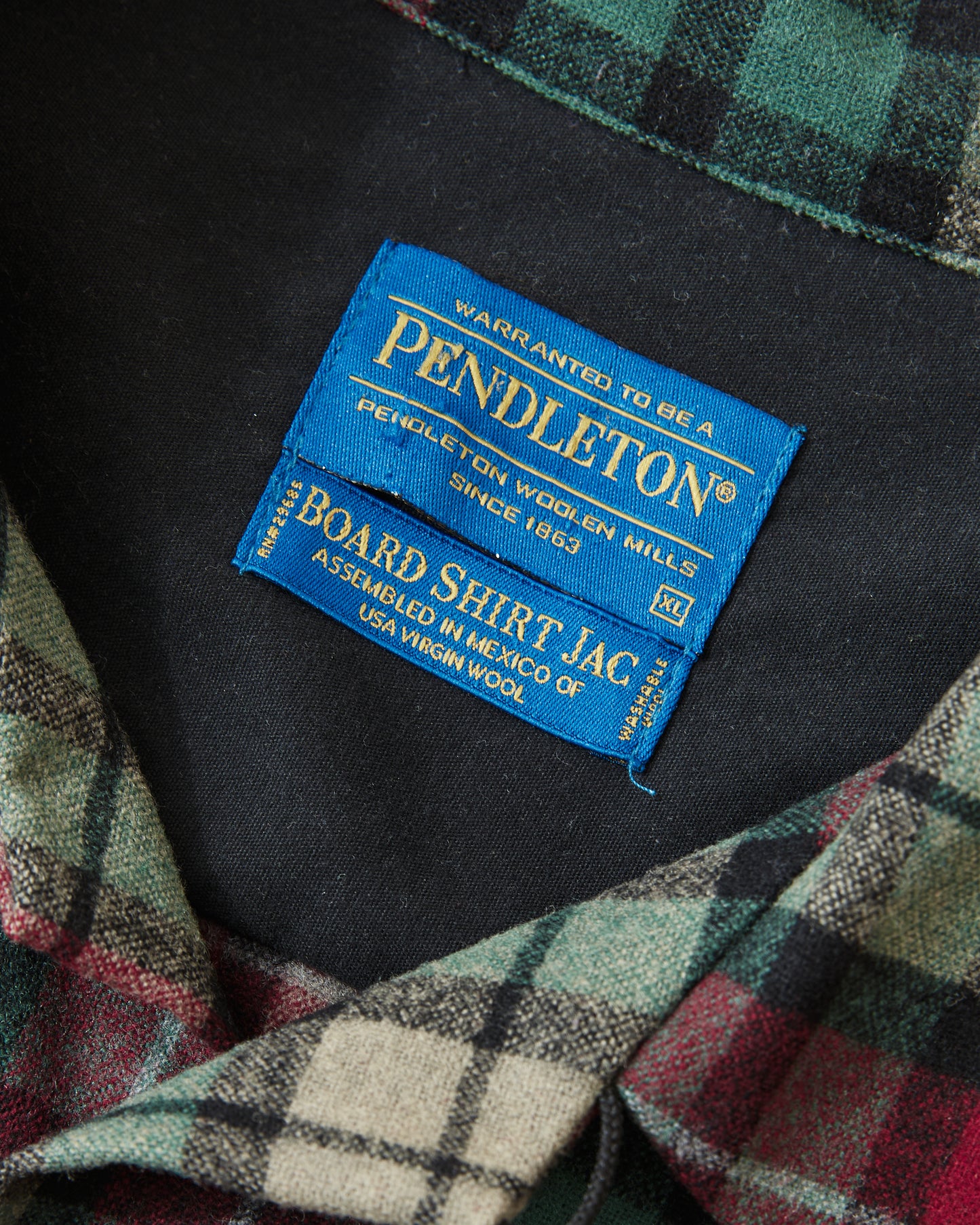 Second Hand Pendleton Wool Board Shirt Size XL