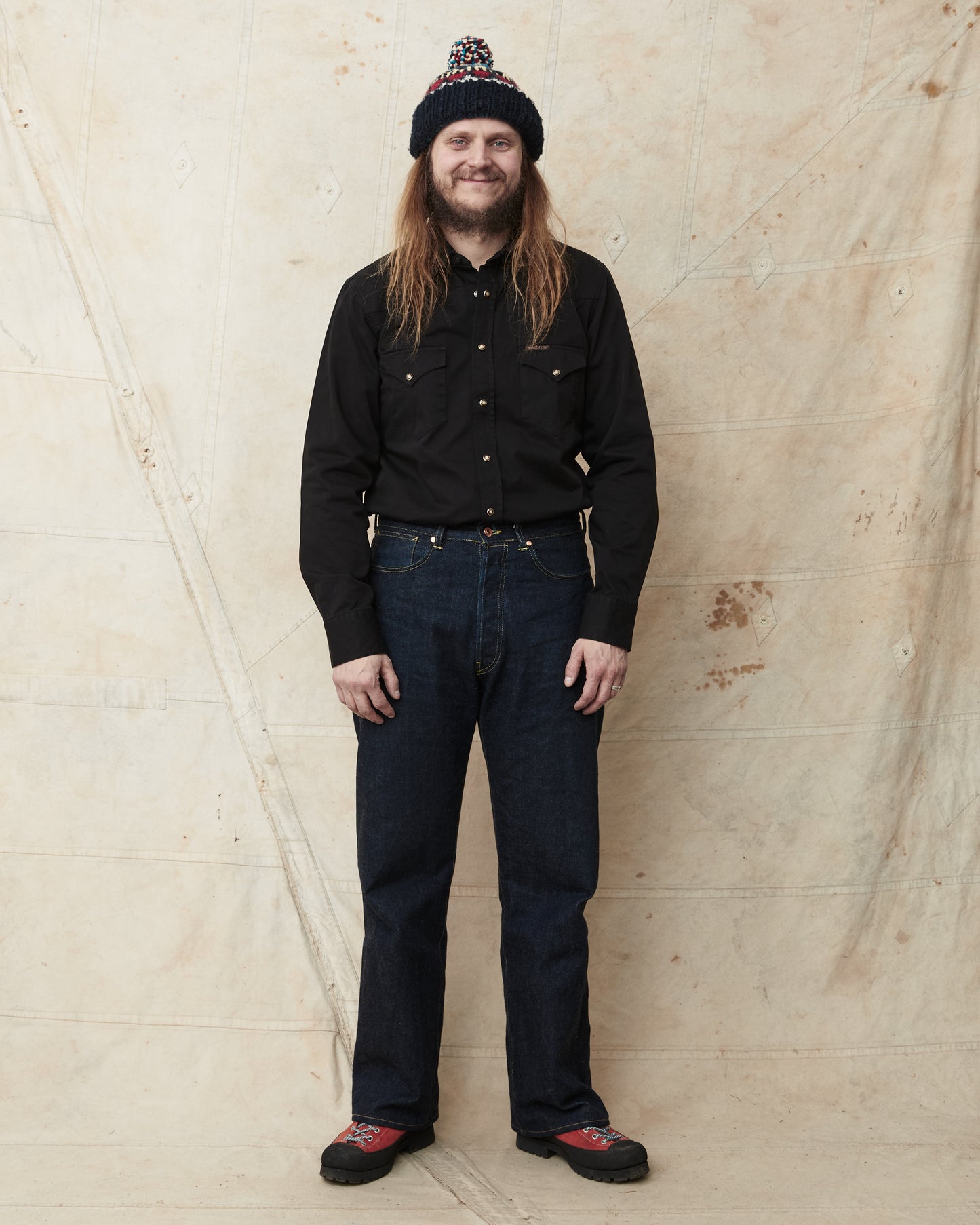 Indigofera Sideras Cotton Twill Shirt Black