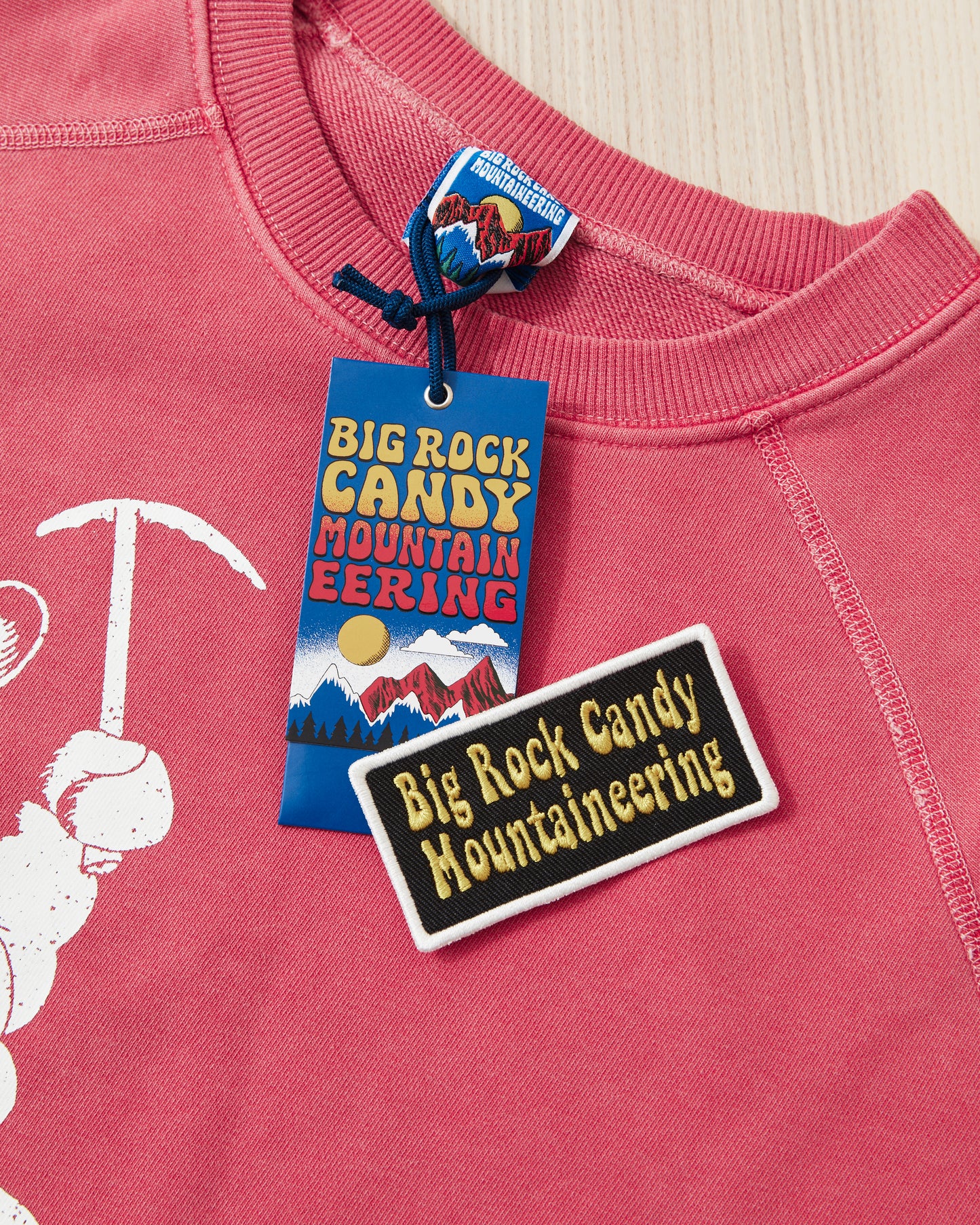 Big Rock Candy Mountaineering Wayne Raglan Sleeve Sweatshirt - Tomato