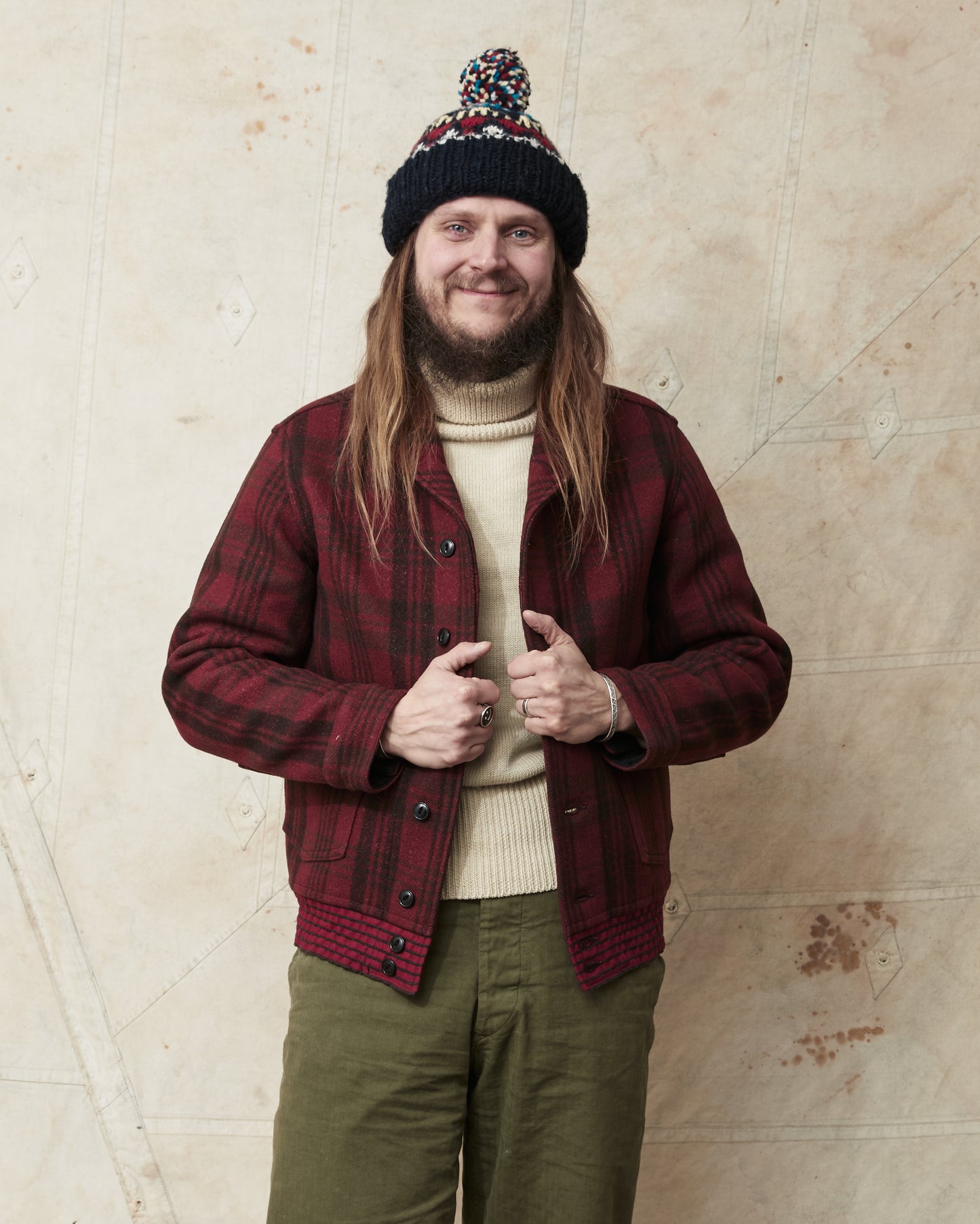 Buzz Rickson's BR15752 Red Wool Plaid Jacket Civilian Conservation Corps