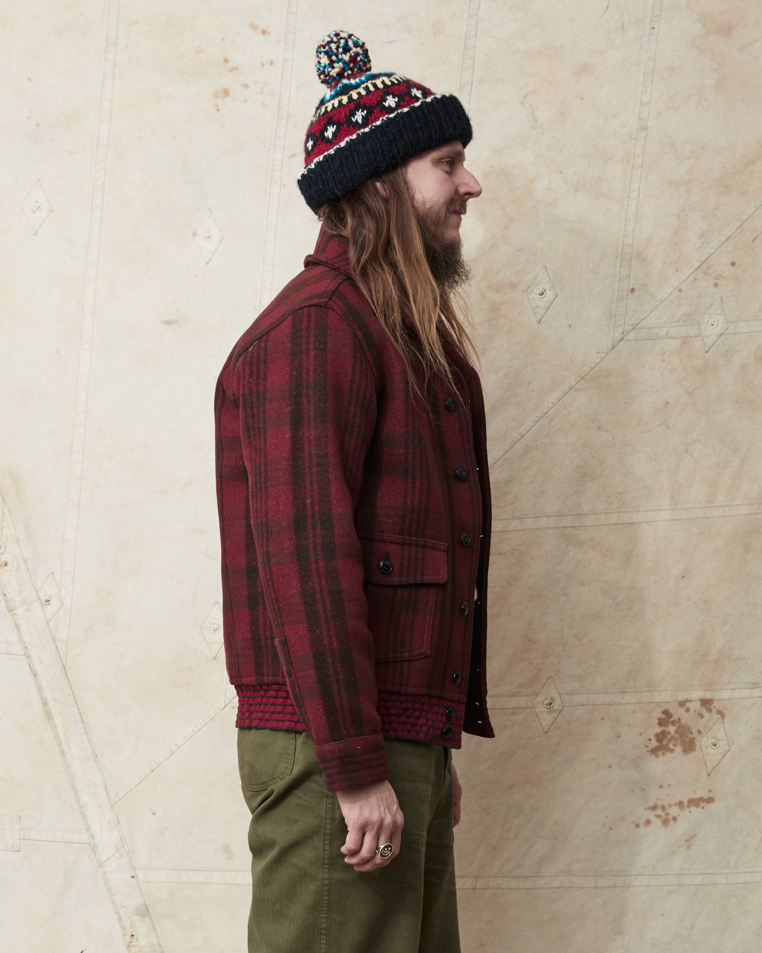 Buzz Rickson's BR15752 Red Wool Plaid Jacket Civilian Conservation