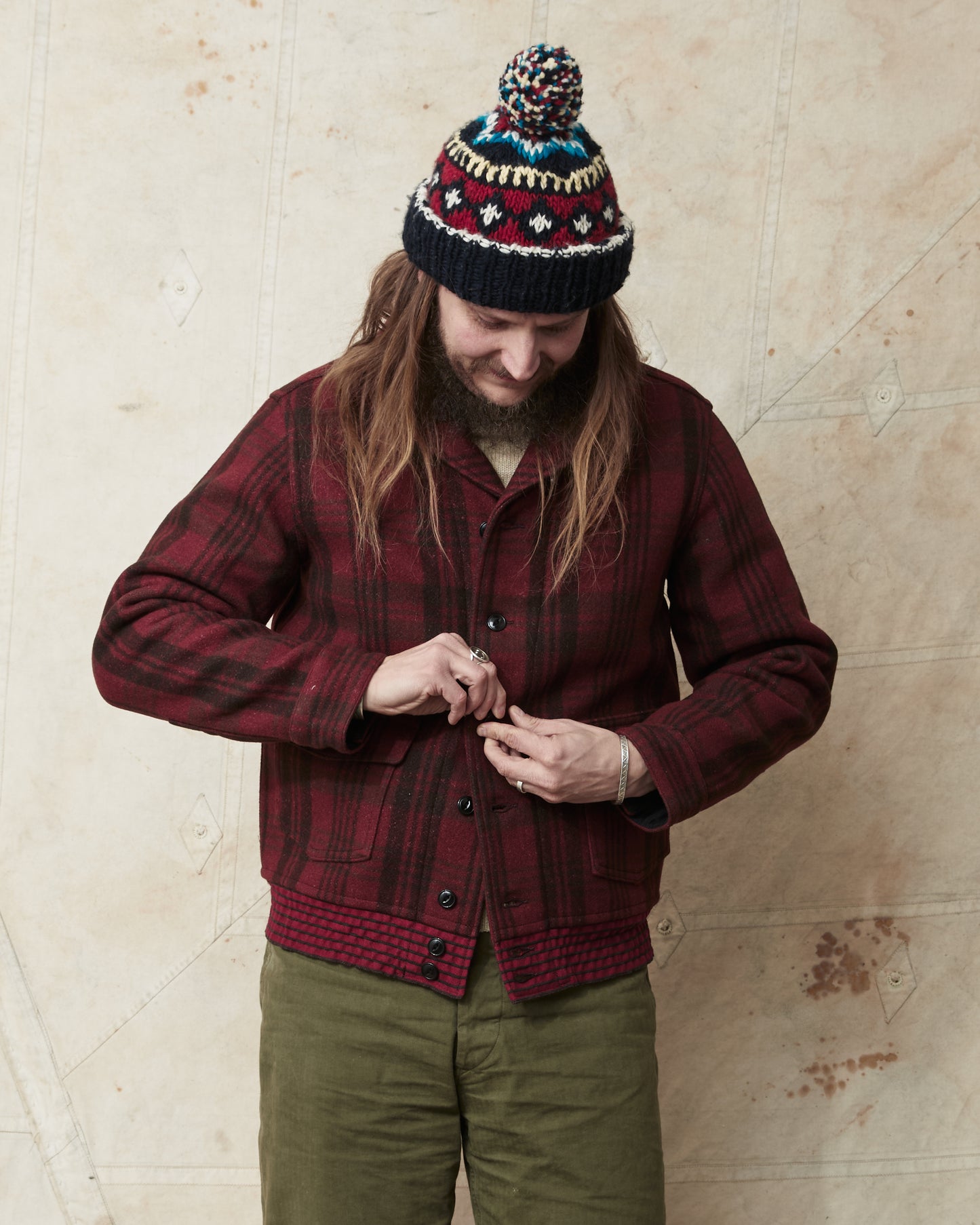 Buzz Rickson's BR15752 Red Wool Plaid Jacket Civilian Conservation Corps