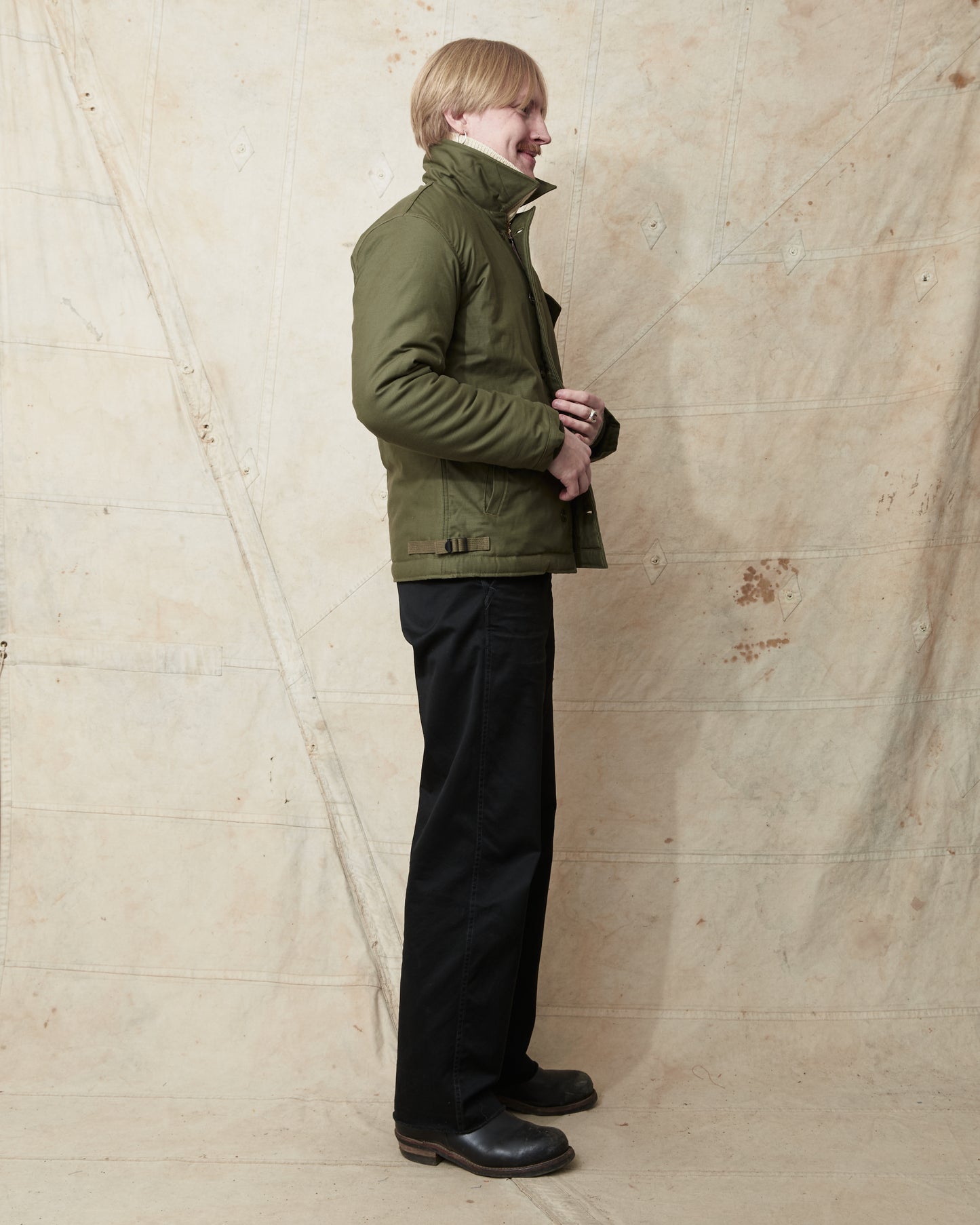 Buzz Rickson's BR14956 Type A-2 Intermediate Cold Weather Deck Jacket Olive Drab