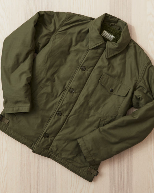 Buzz Rickson's BR14956 Type A-2 Intermediate Cold Weather Deck Jacket Olive Drab