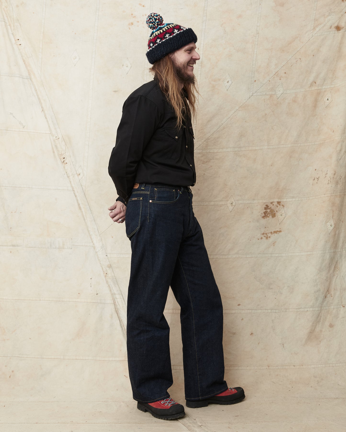 Indigofera Sideras Cotton Twill Shirt Black