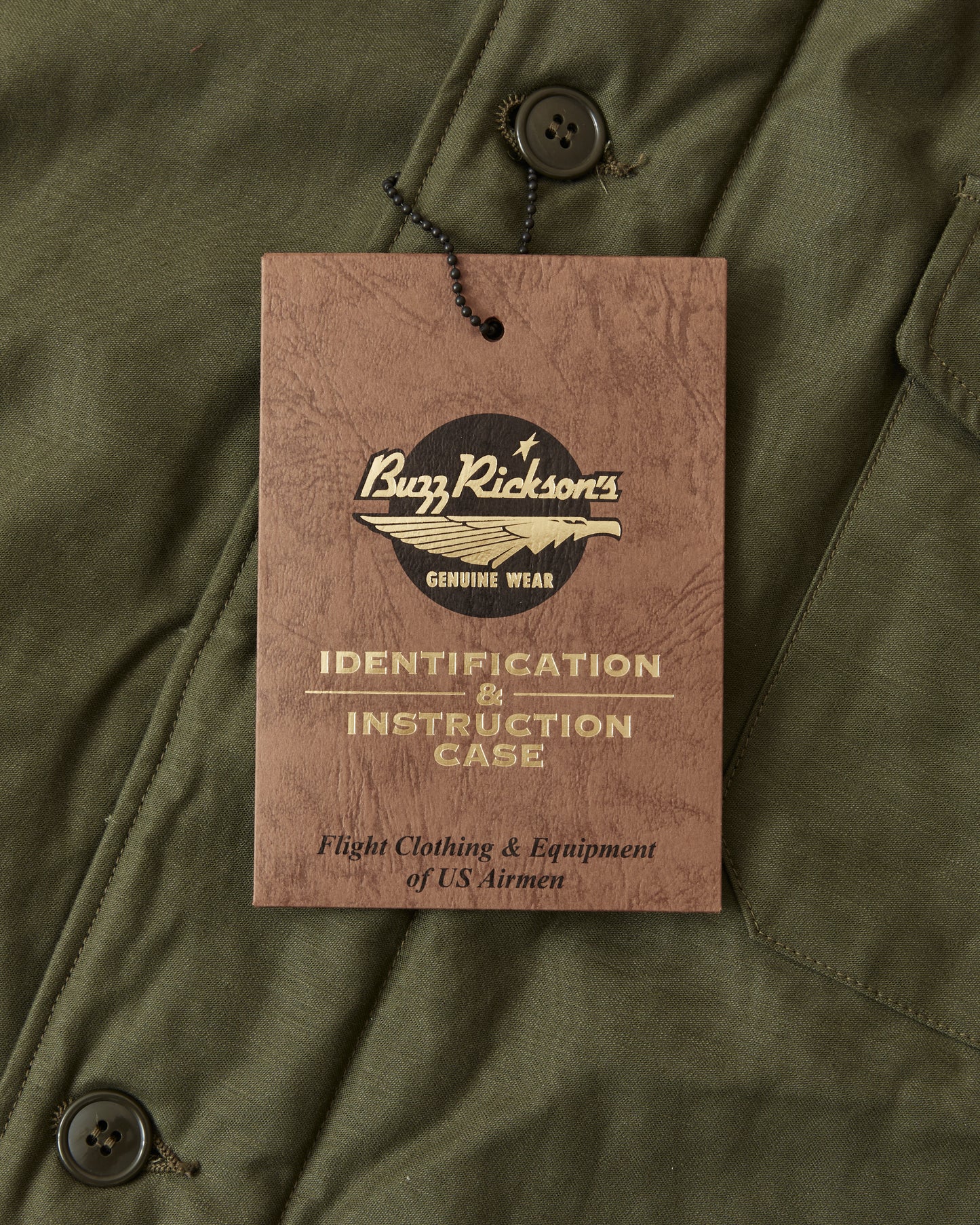 Buzz Rickson's BR14956 Type A-2 Intermediate Cold Weather Deck Jacket Olive Drab