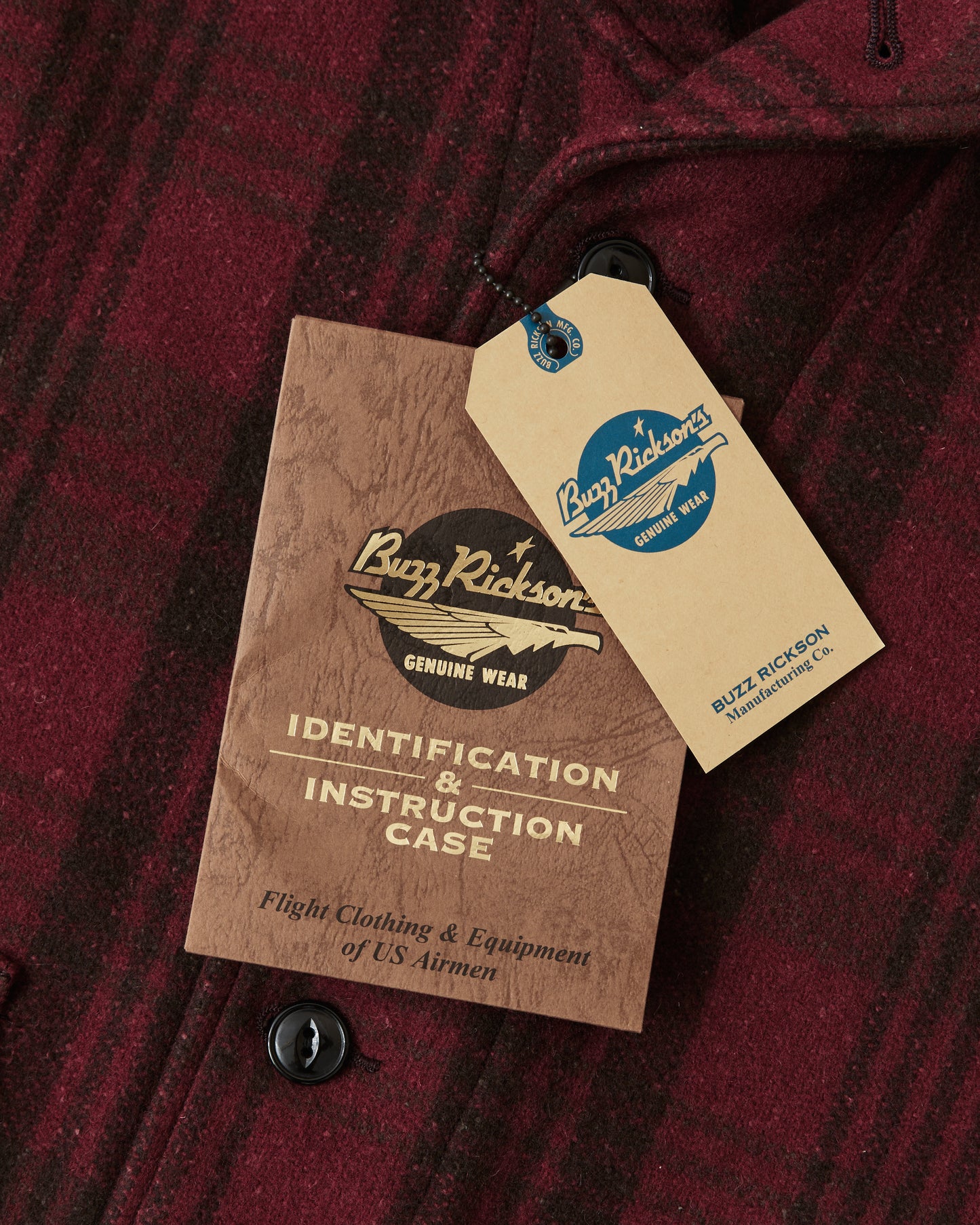 Buzz Rickson's BR15752 Red Wool Plaid Jacket Civilian Conservation Corps