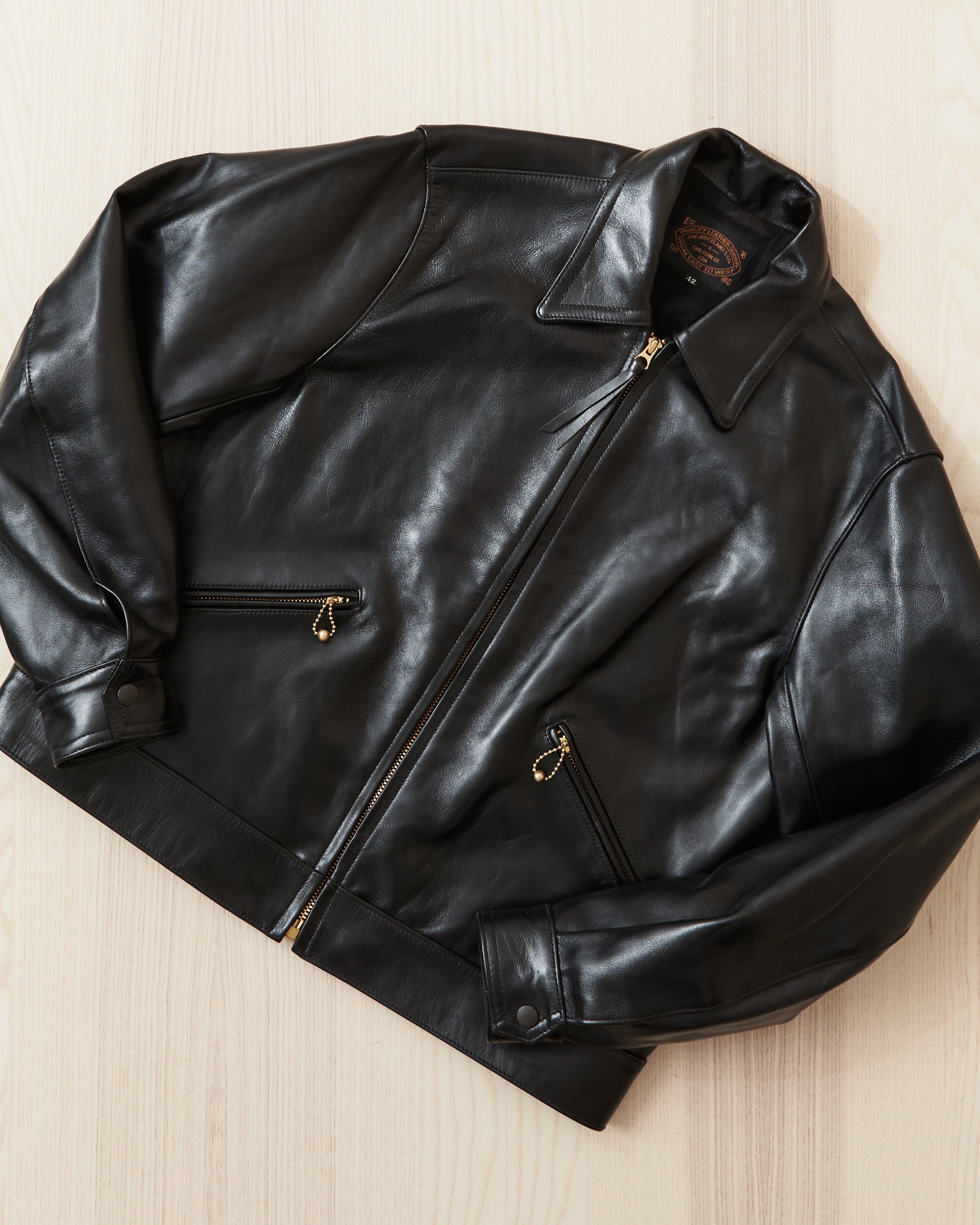 Bryceland's Brent Horsehide Leather Jacket Black – Second Sunrise