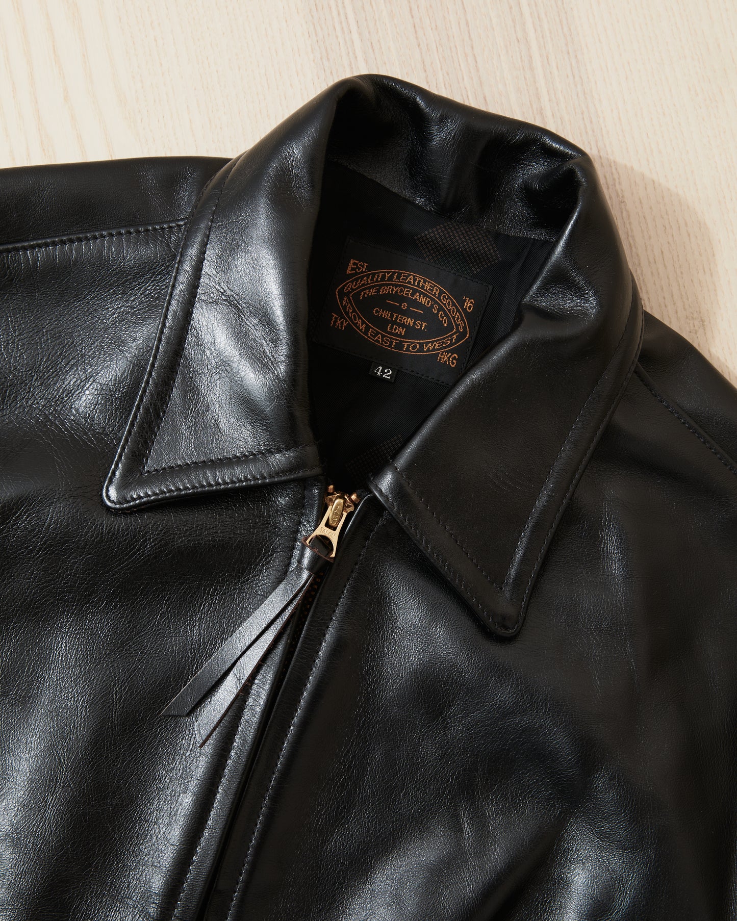 Bryceland's Brent Horsehide Leather Jacket Black