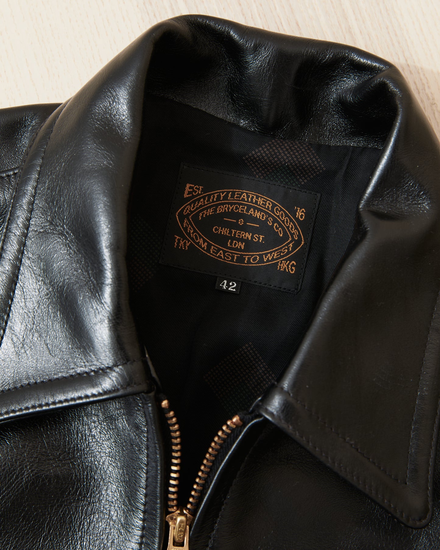 Bryceland's Brent Horsehide Leather Jacket Black