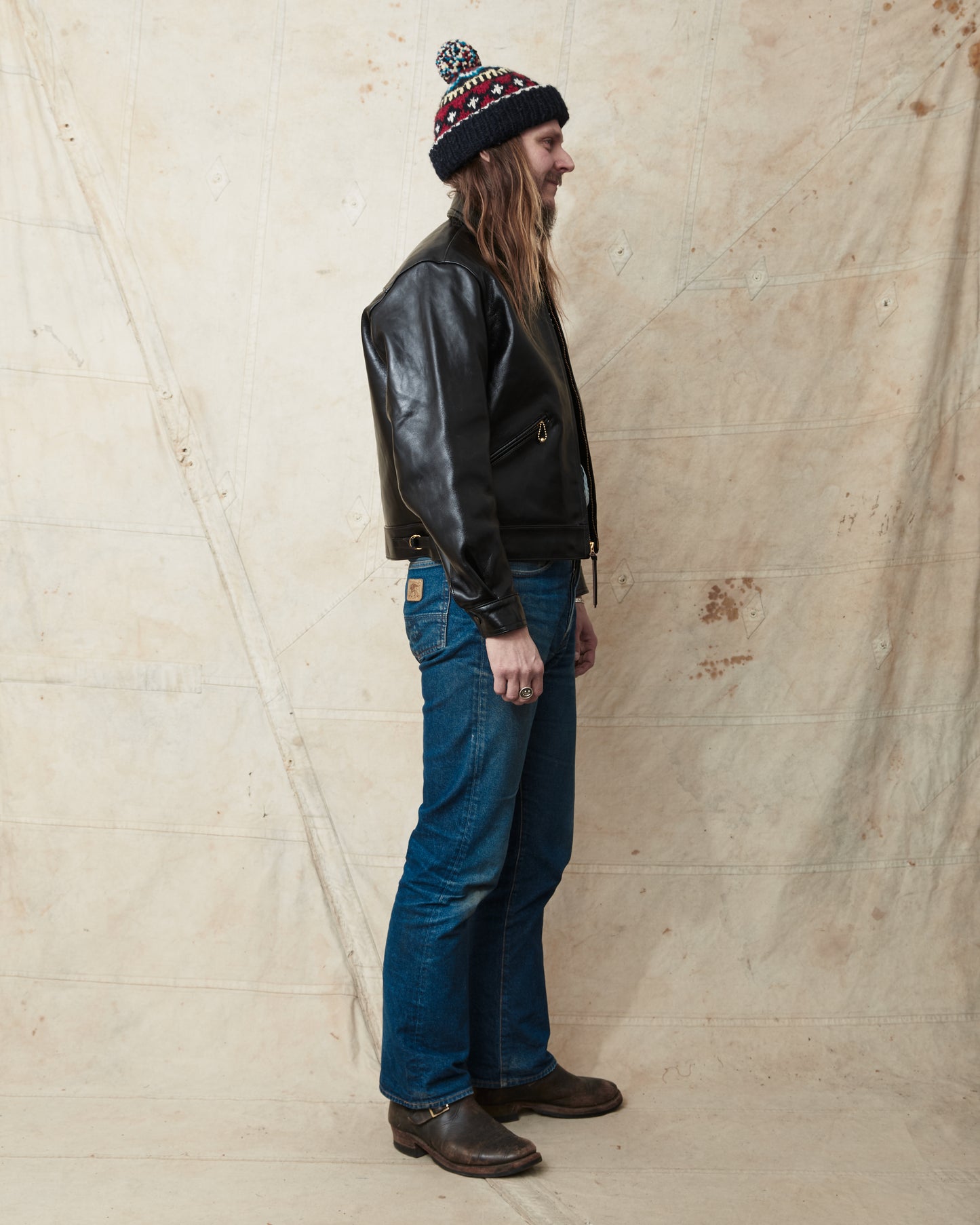 Bryceland's Brent Horsehide Leather Jacket Black