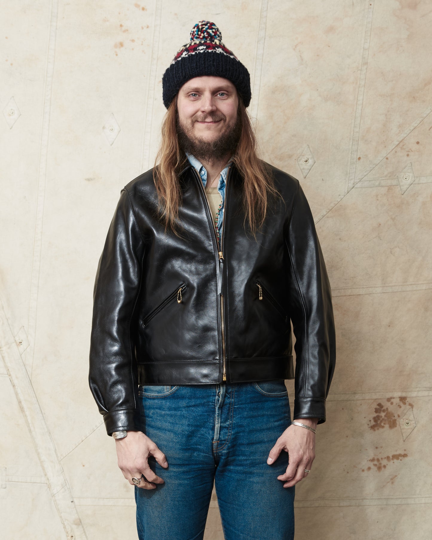 Bryceland's Brent Horsehide Leather Jacket Black
