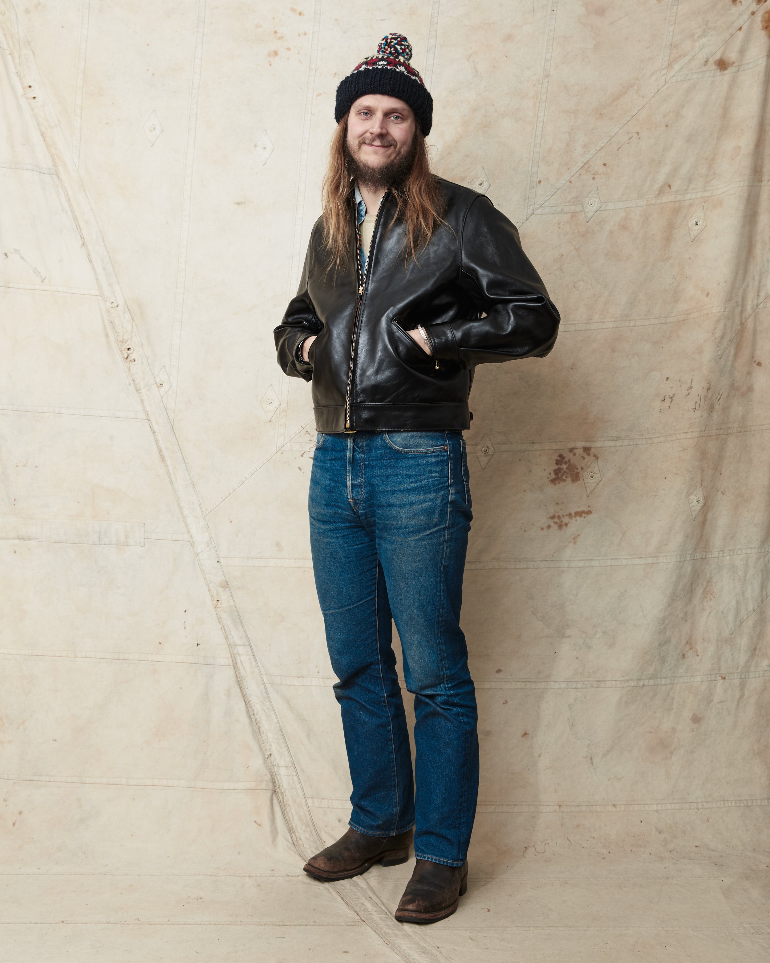 Bryceland's Brent Horsehide Leather Jacket Black – Second Sunrise