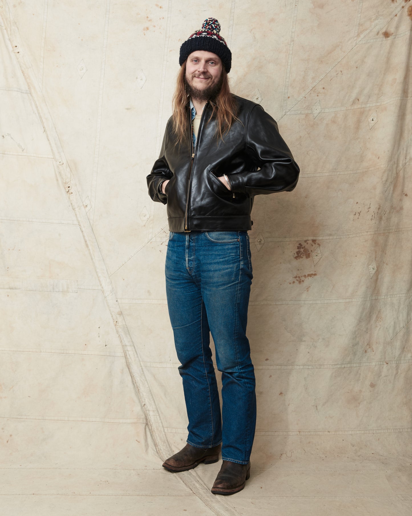 Bryceland's Brent Horsehide Leather Jacket Black