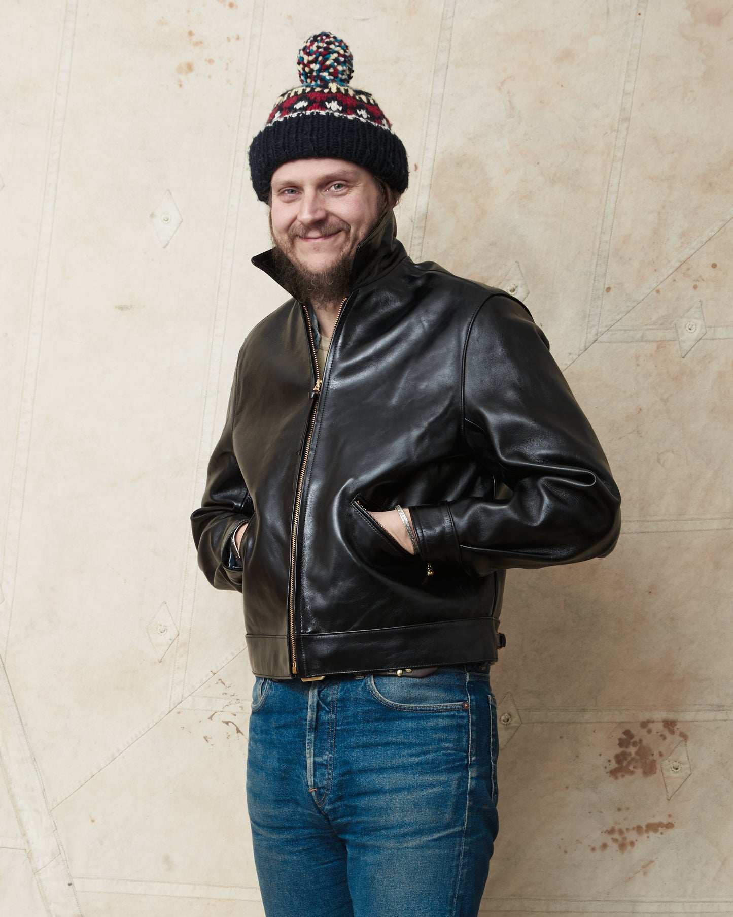 Bryceland's Brent Horsehide Leather Jacket Black