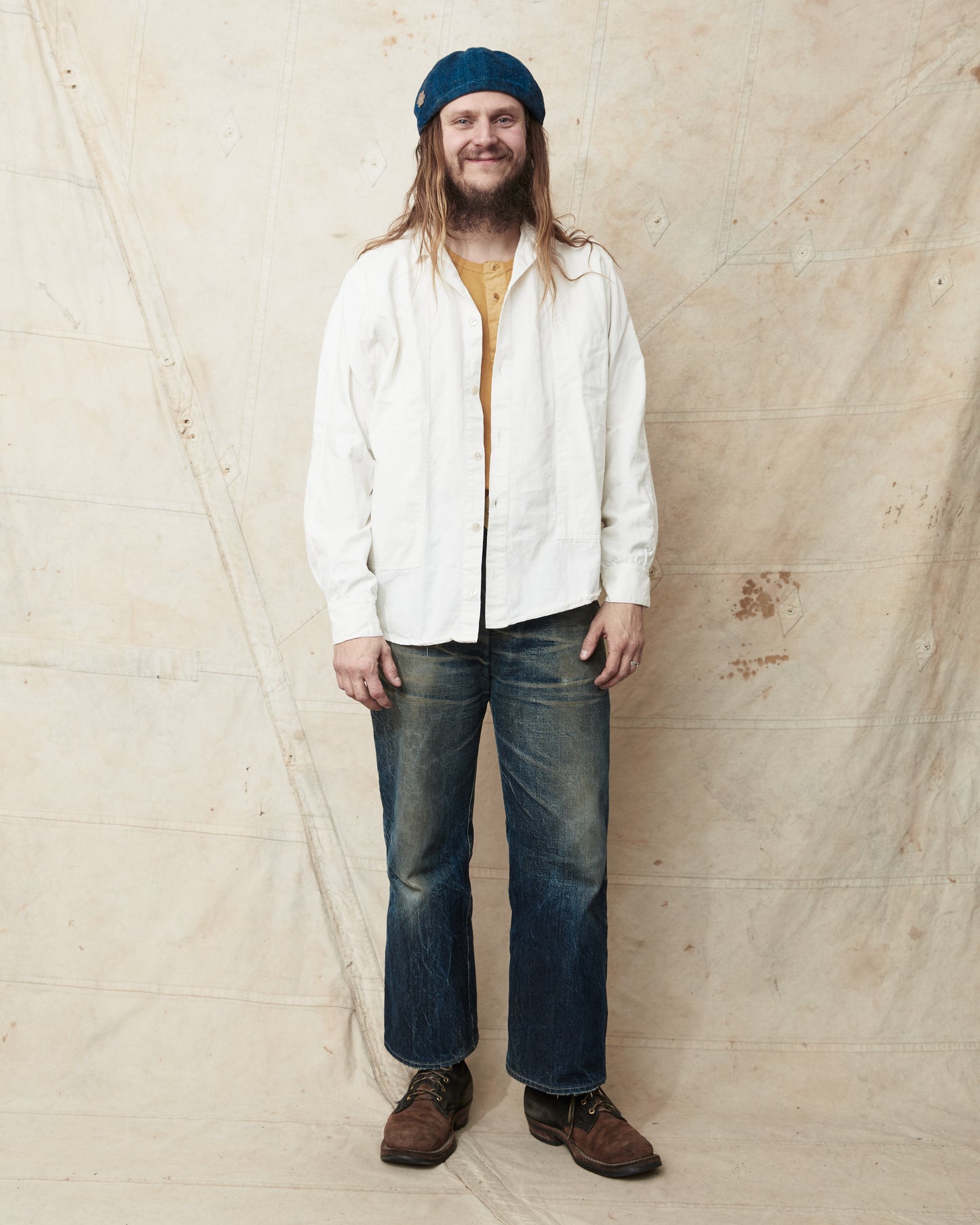 Tender Type 439 Stole Pocket Butterfly Shirt Rinsed