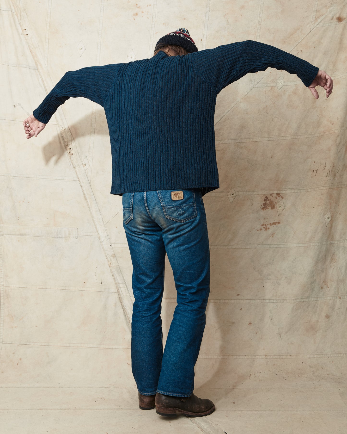 Jernvirke Ramble Linen / Cotton Knit Navy