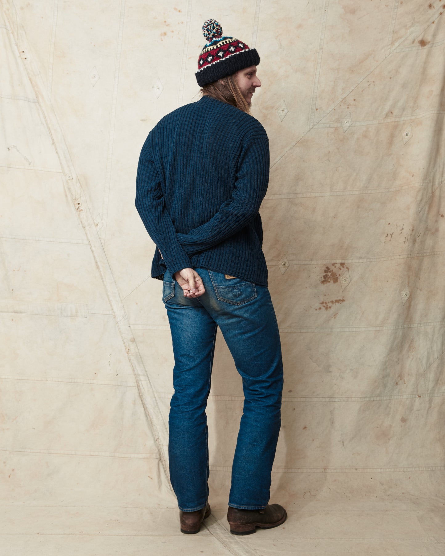 Jernvirke Ramble Linen / Cotton Knit Navy