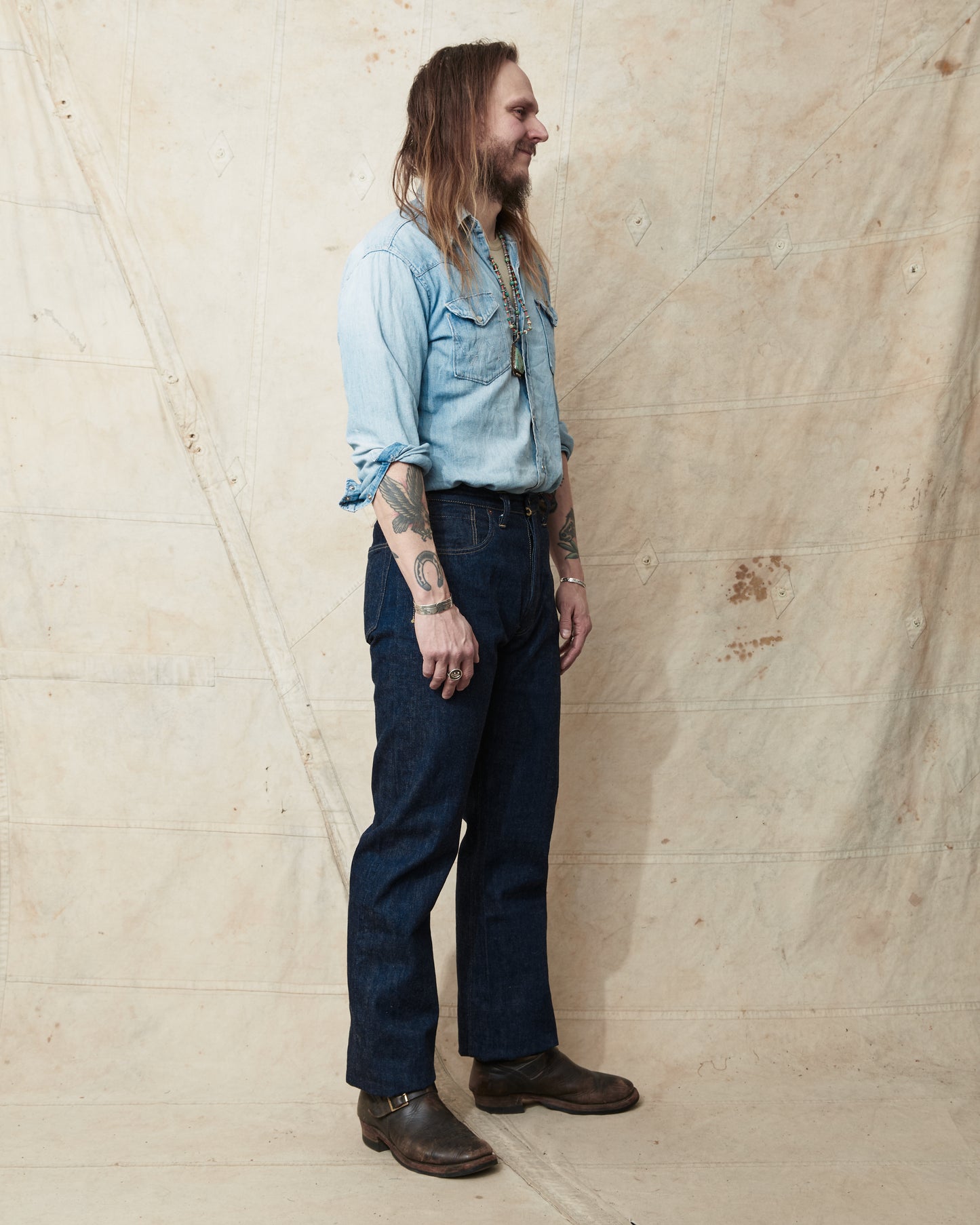 Buzz Rickson's World War II Waist Overalls Jeans BR43041