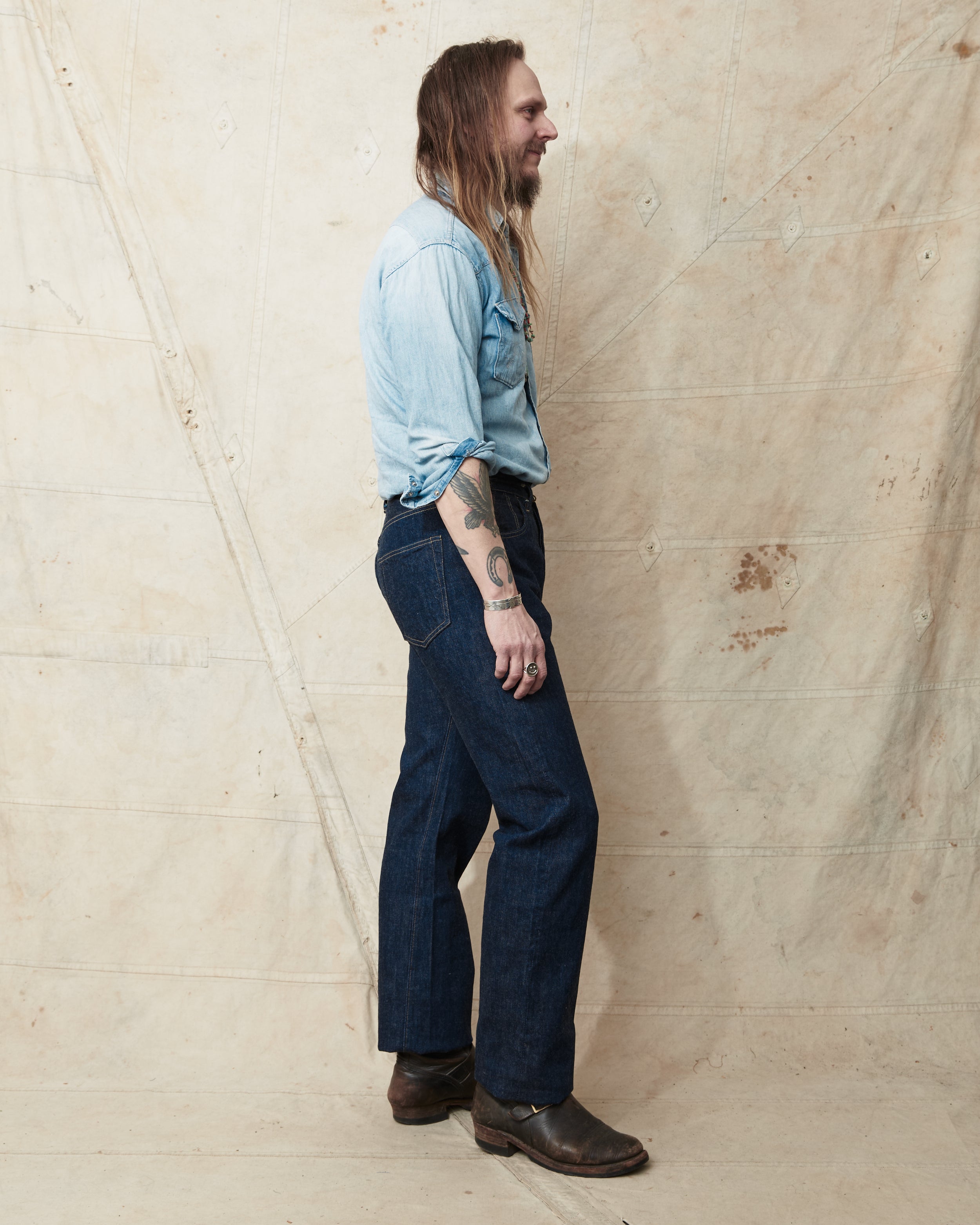 Buzz Rickson's World War II Waist Overalls Jeans BR43041 – Second