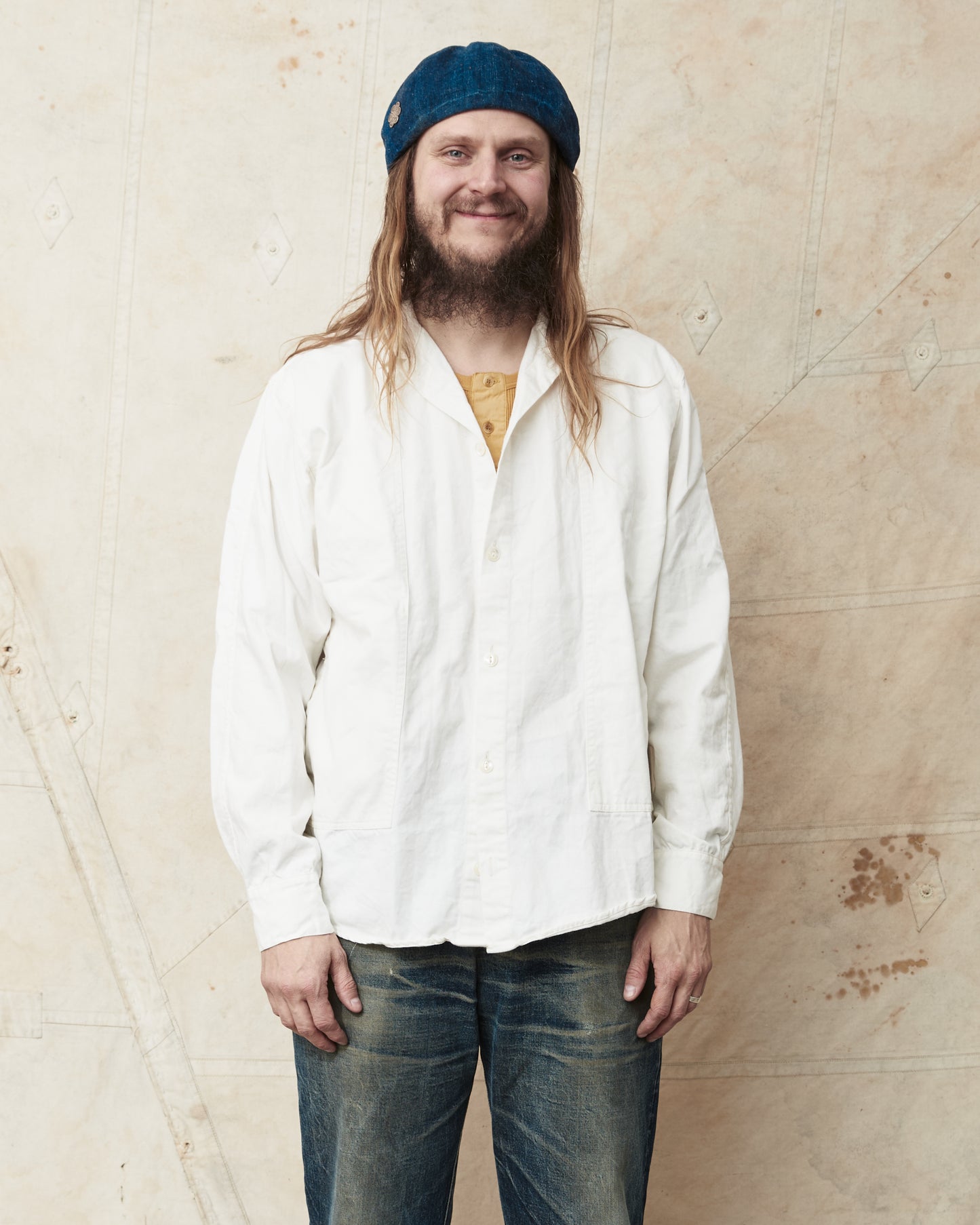 Tender Type 439 Stole Pocket Butterfly Shirt Rinsed