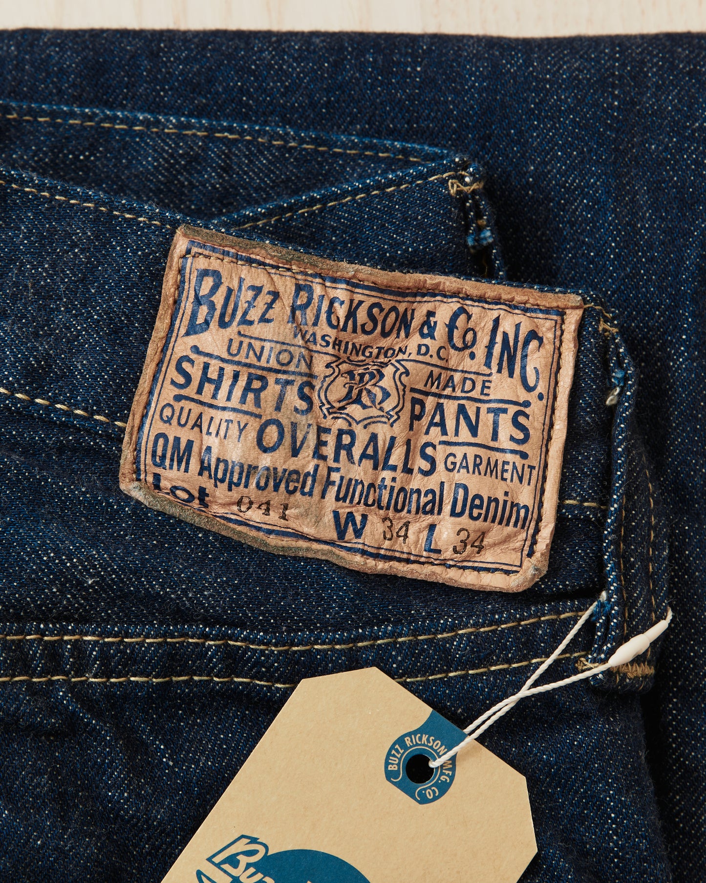 Buzz Rickson's World War II Waist Overalls Jeans BR43041