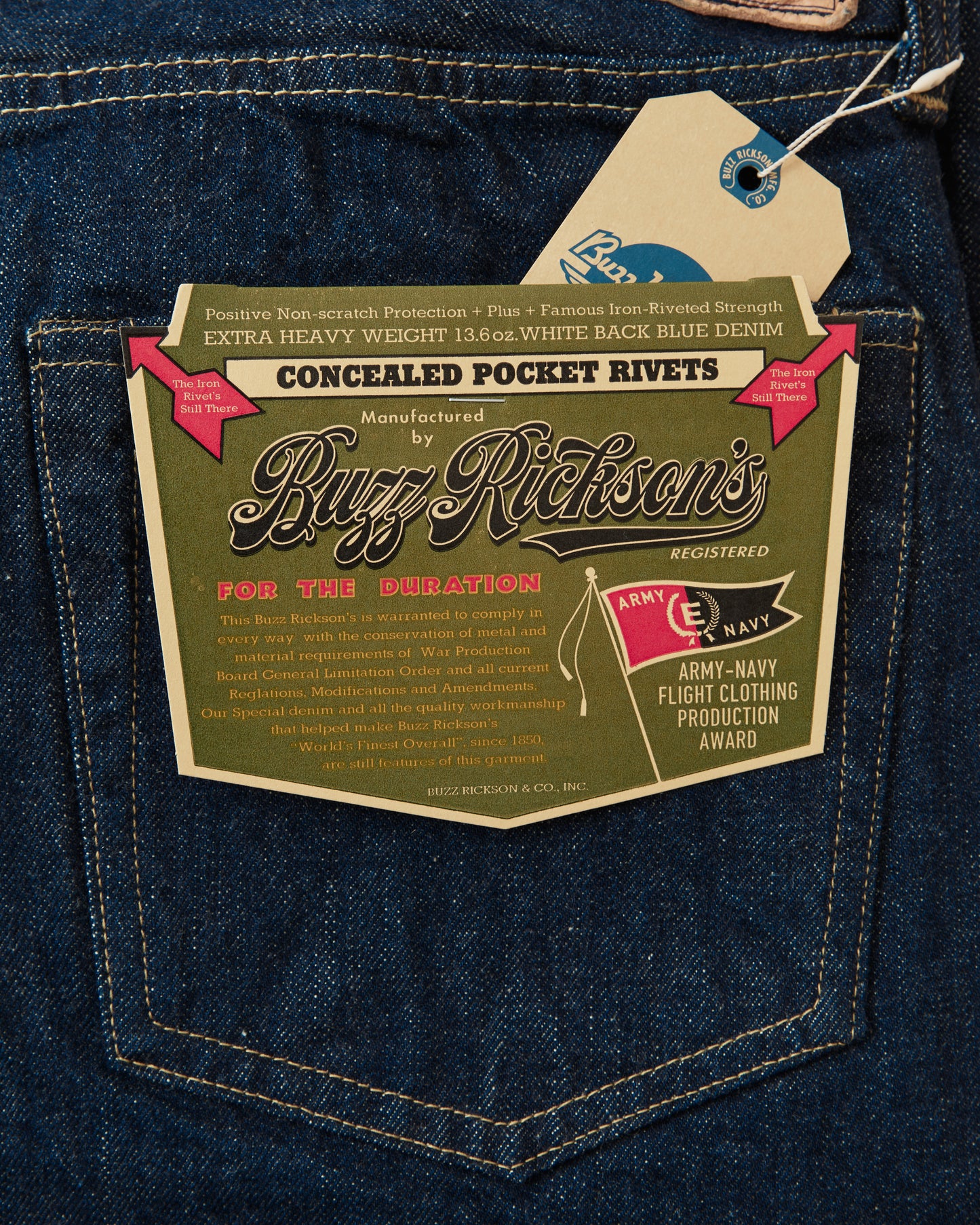 Buzz Rickson's World War II Waist Overalls Jeans BR43041