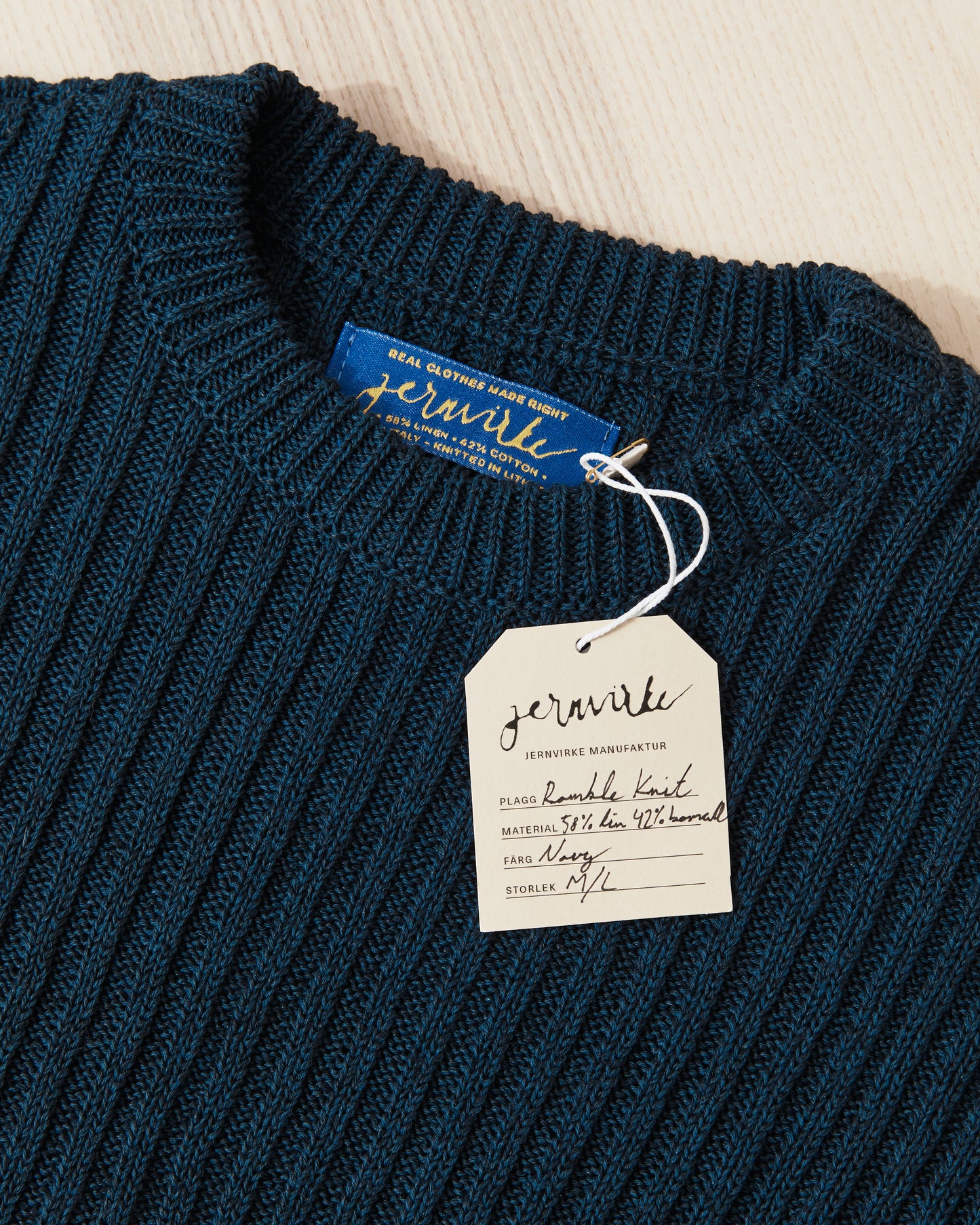 Jernvirke Ramble Linen / Cotton Knit Navy