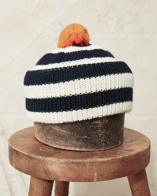 Heimat Jailhouse Mechanics Wool Hat Rescue Orange / Ink / Seashell
